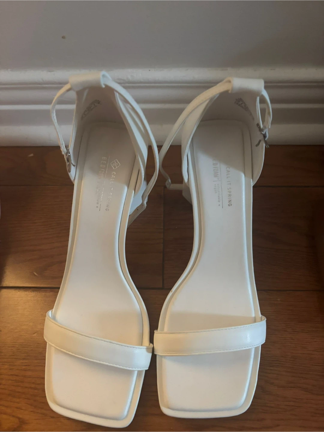 Call It Spring White Heels - Size 9