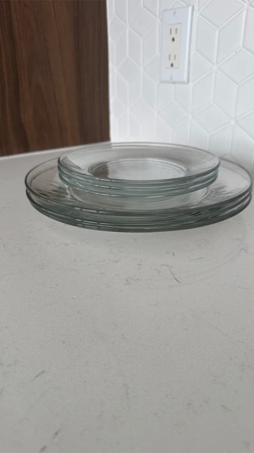 Glass Plates - Set of 6