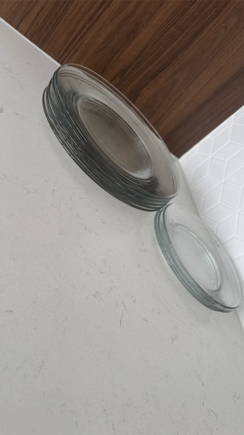 Glass Plates - Set of 8