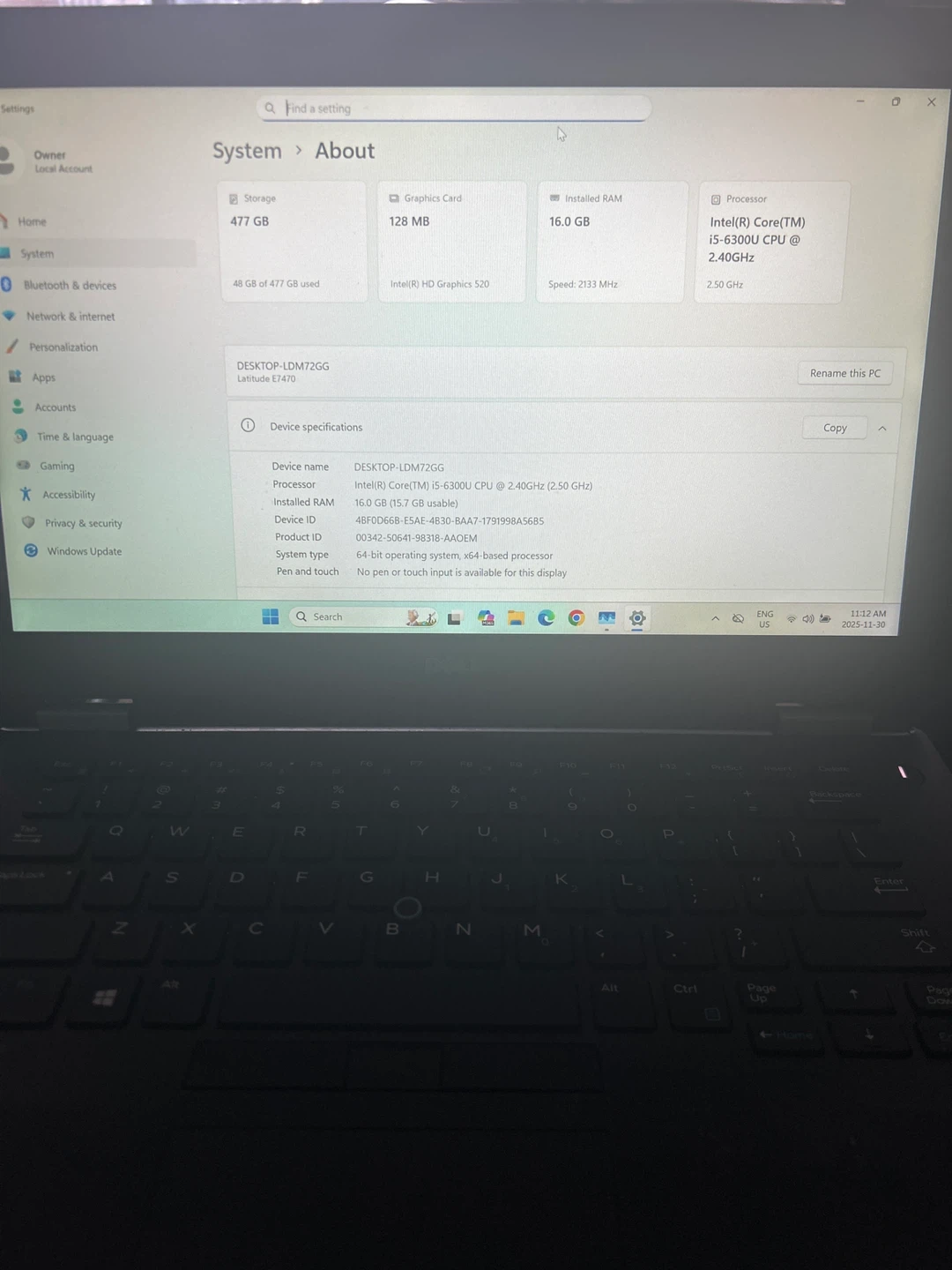 Dell Latitude E7470 Laptop - i5, 16GB RAM, 477GB Storage - photo 2