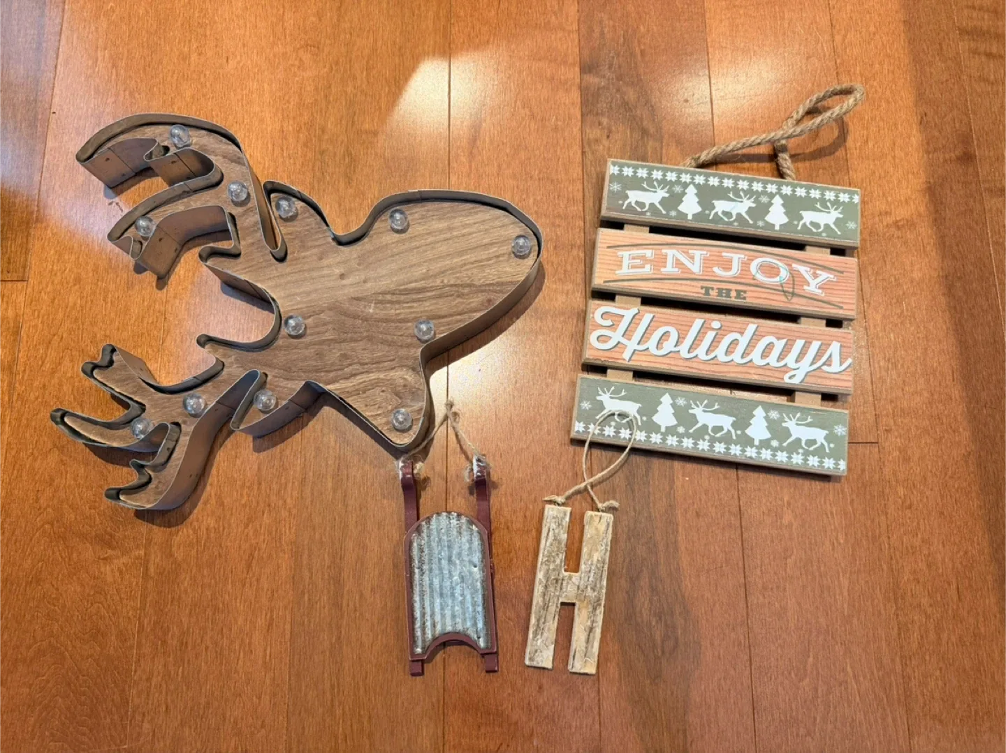 $5 for the Set!! Rustic Holiday / Christmas Decor Bundle