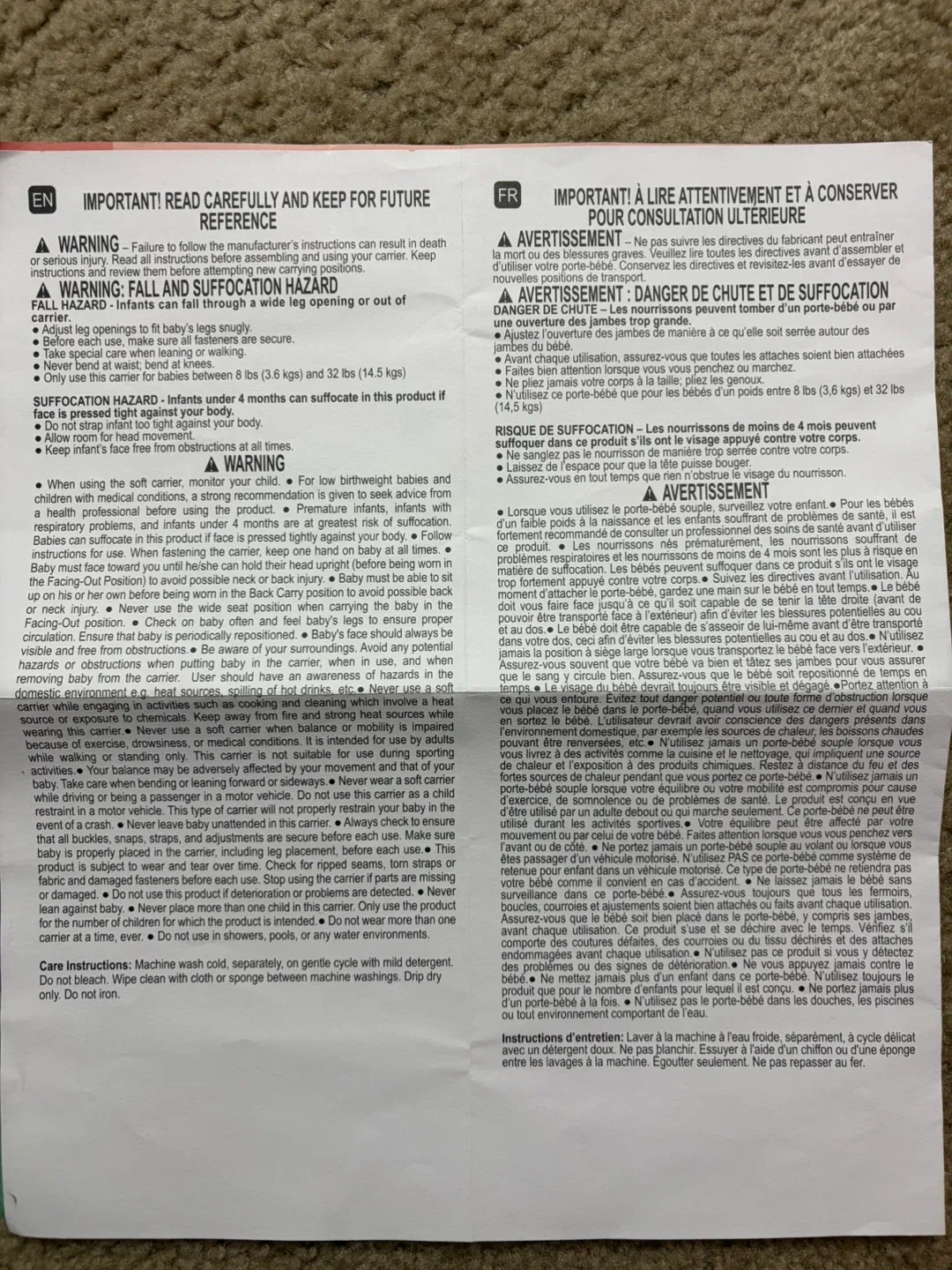 Infantino Baby Carrier image indicator(8)