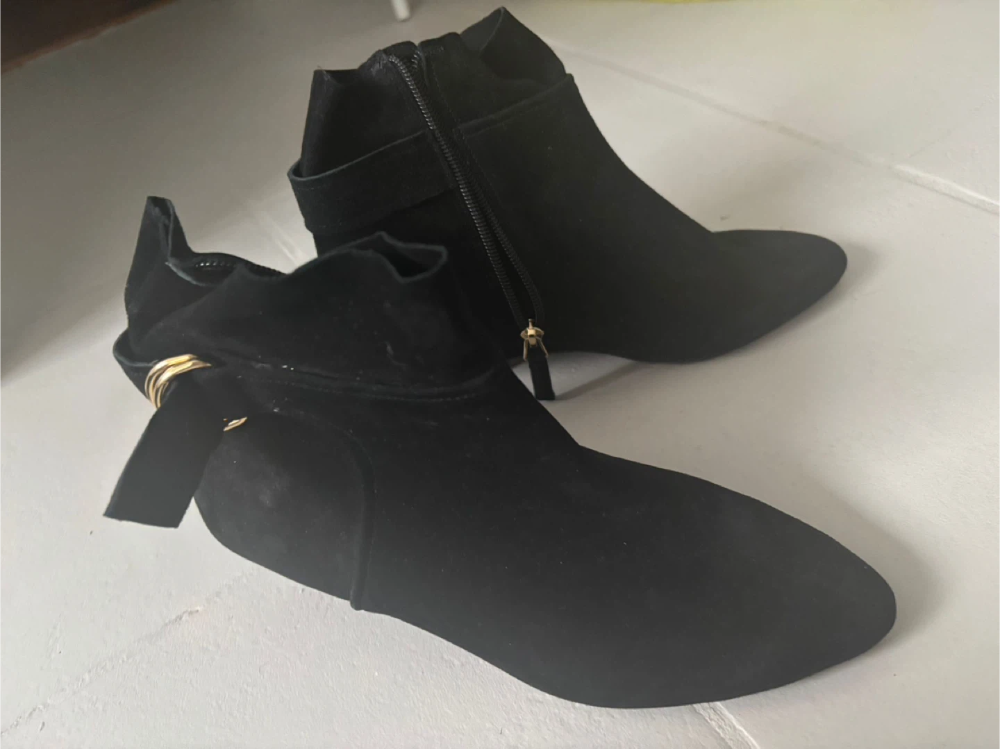 Nine West Black Ankle Boots - Size 8M - photo 2