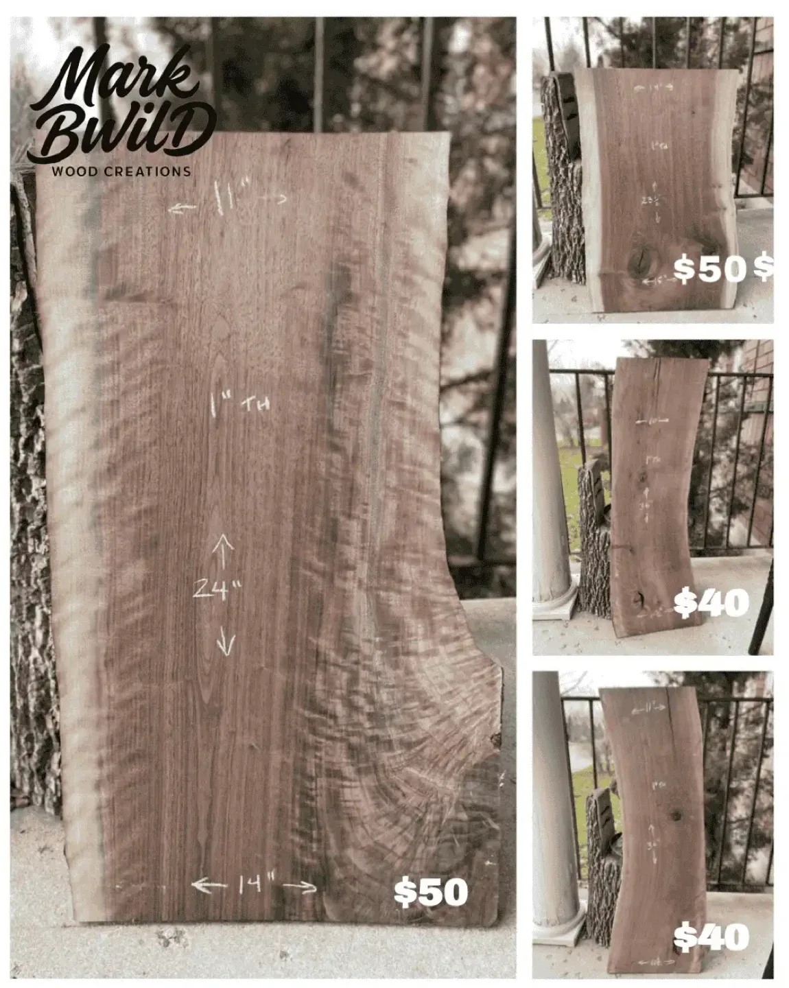 Black Walnut Wood Slabs