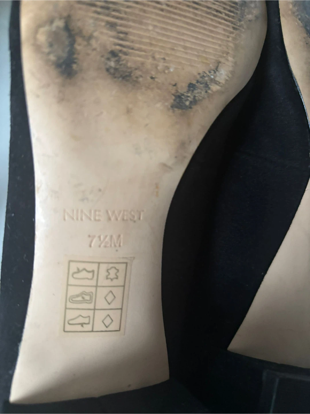Nine West Black Suede Flats - Size 7.5 - photo 2