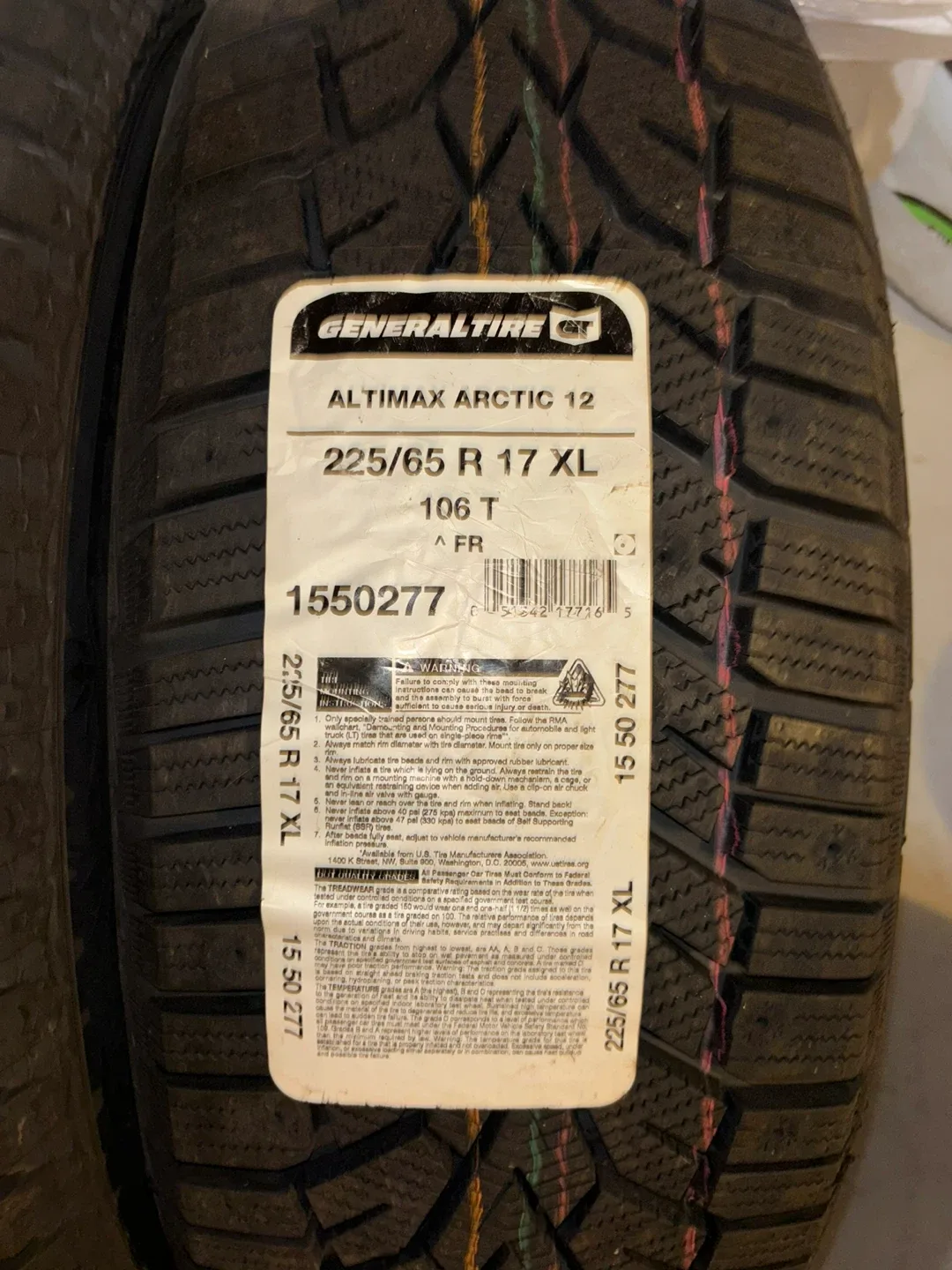 BRAND NEW- Continental & General Tire 225/65R17 XL image indicator(2)