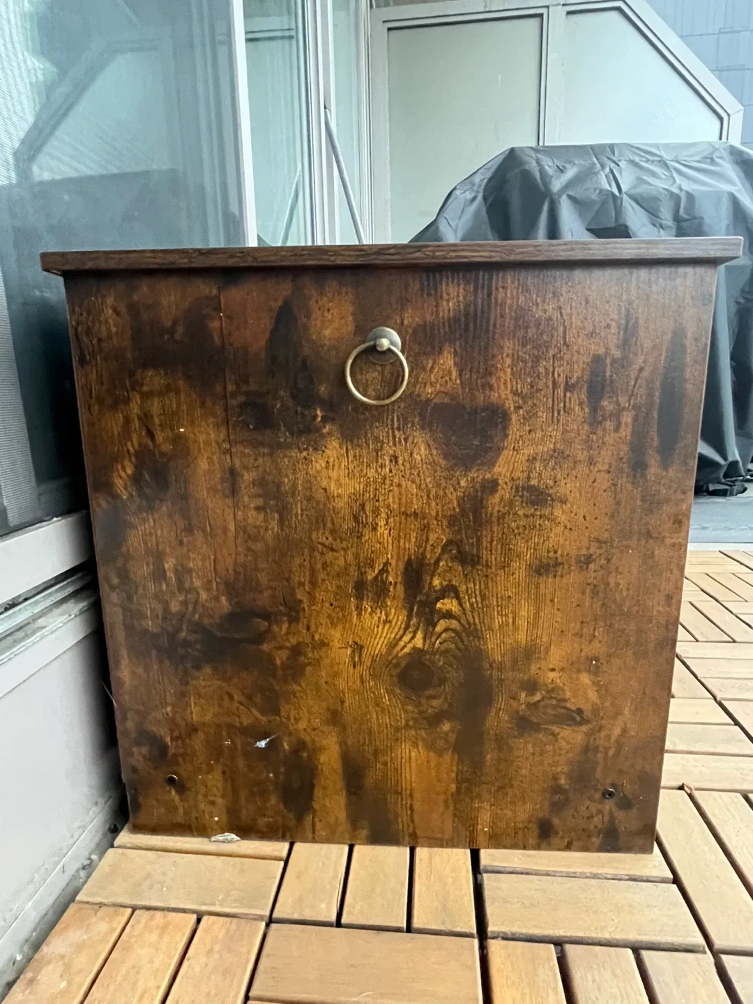 Brown Wooden Pet Litter Box Furniture image indicator(4)