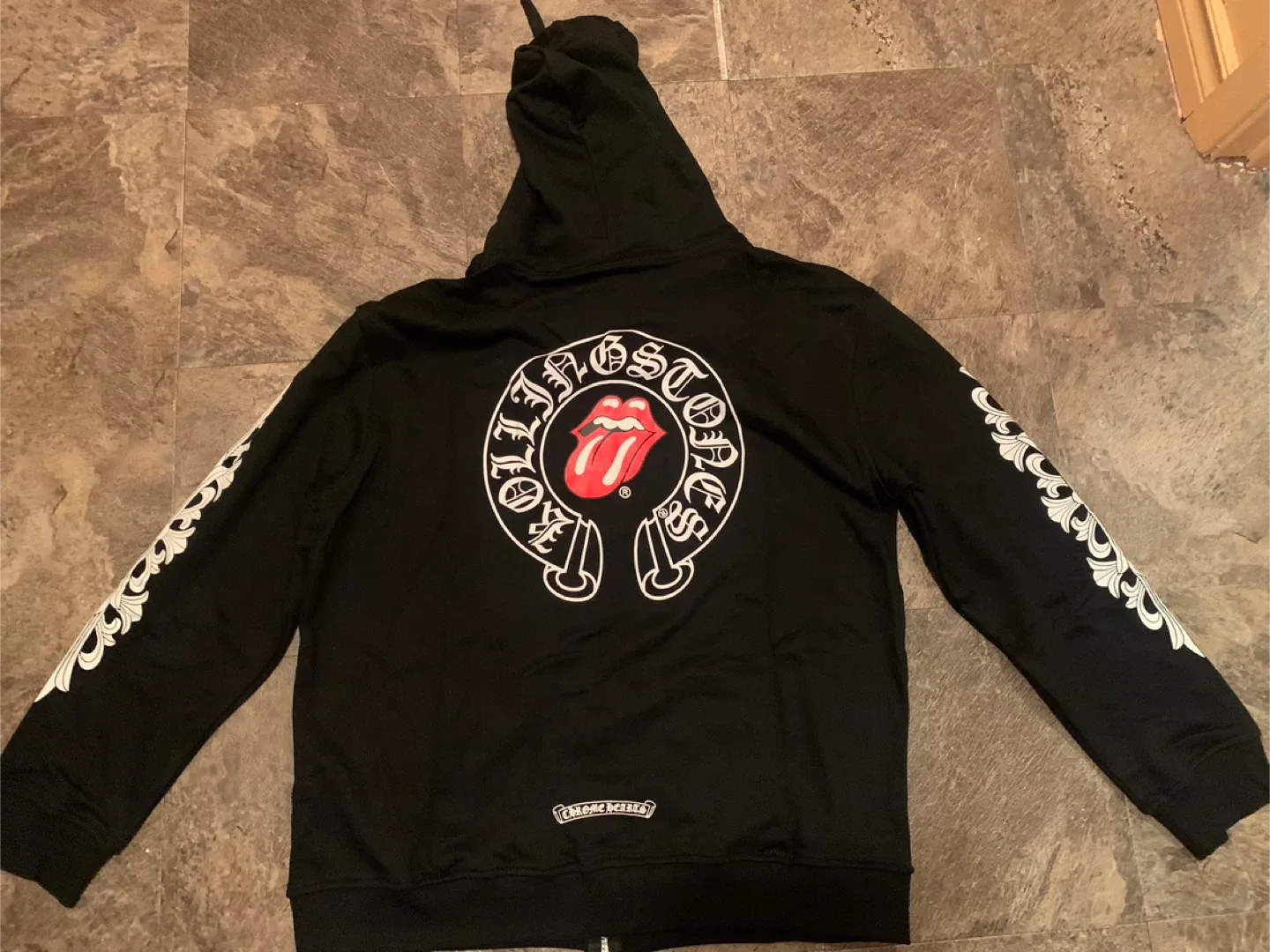 Chrome Hearts x Rolling Stones Black Zip Hoodie image indicator(2)