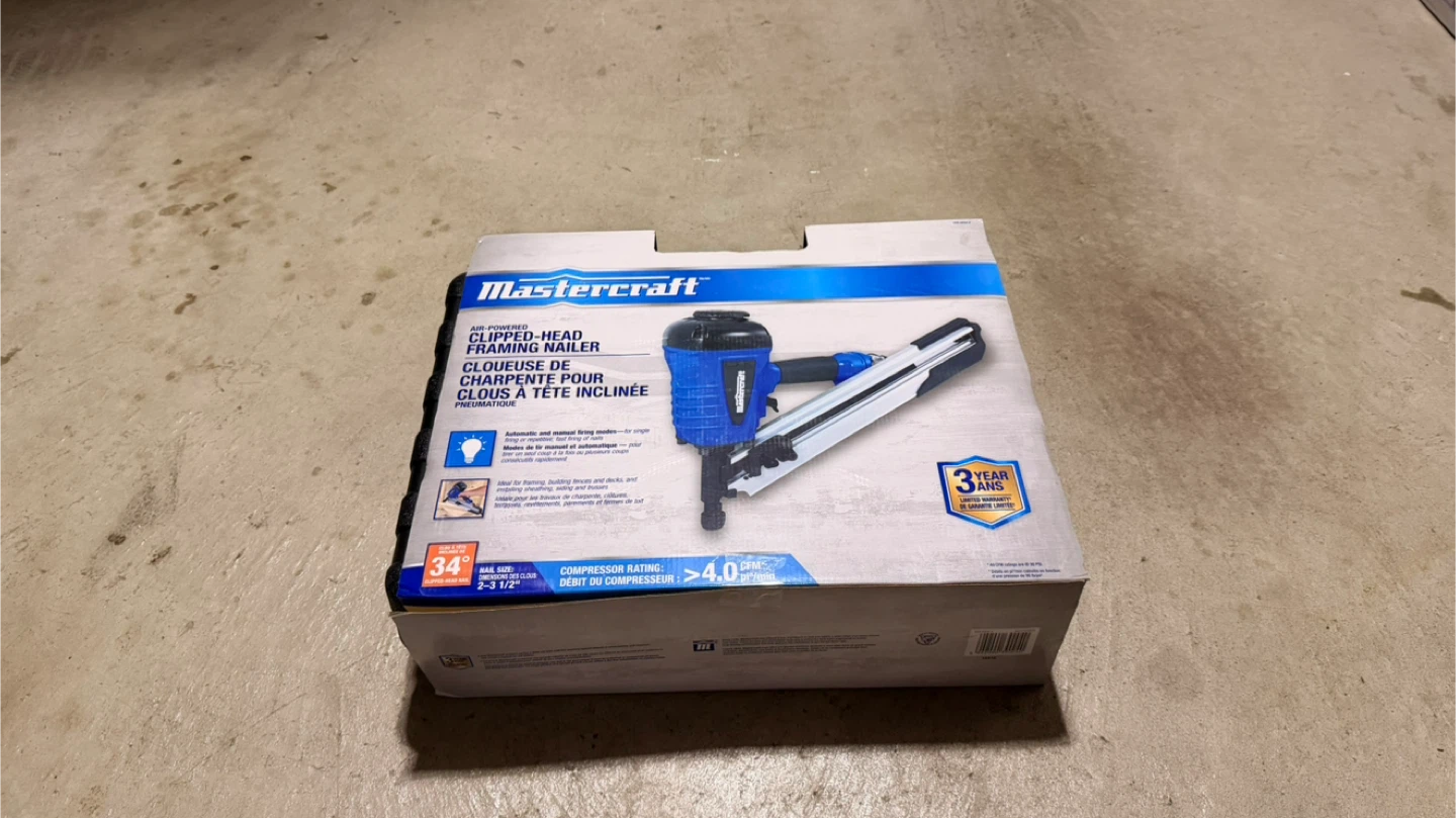 Mastercraft Clipped-Head Framing Nailer - Like New!