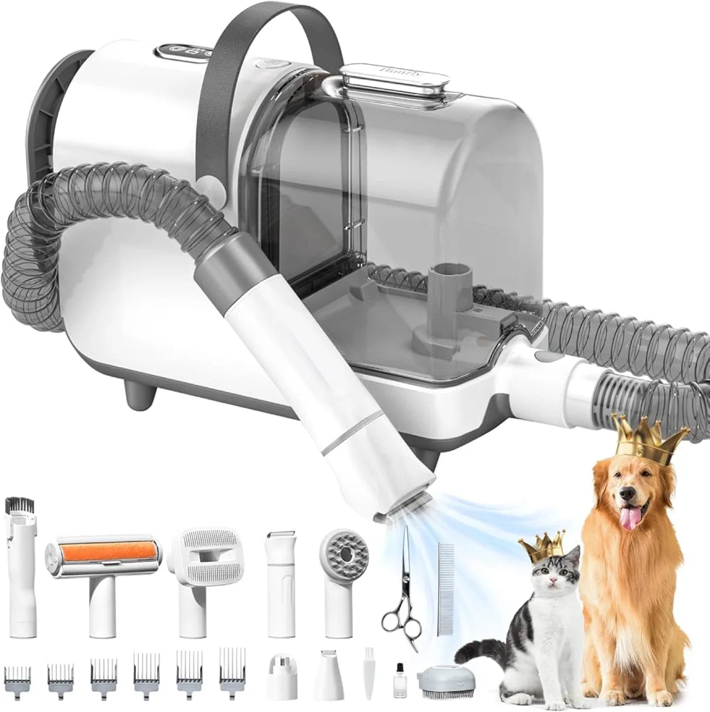 Bunfly Dog Grooming Kit & Dog Hair Vacuum