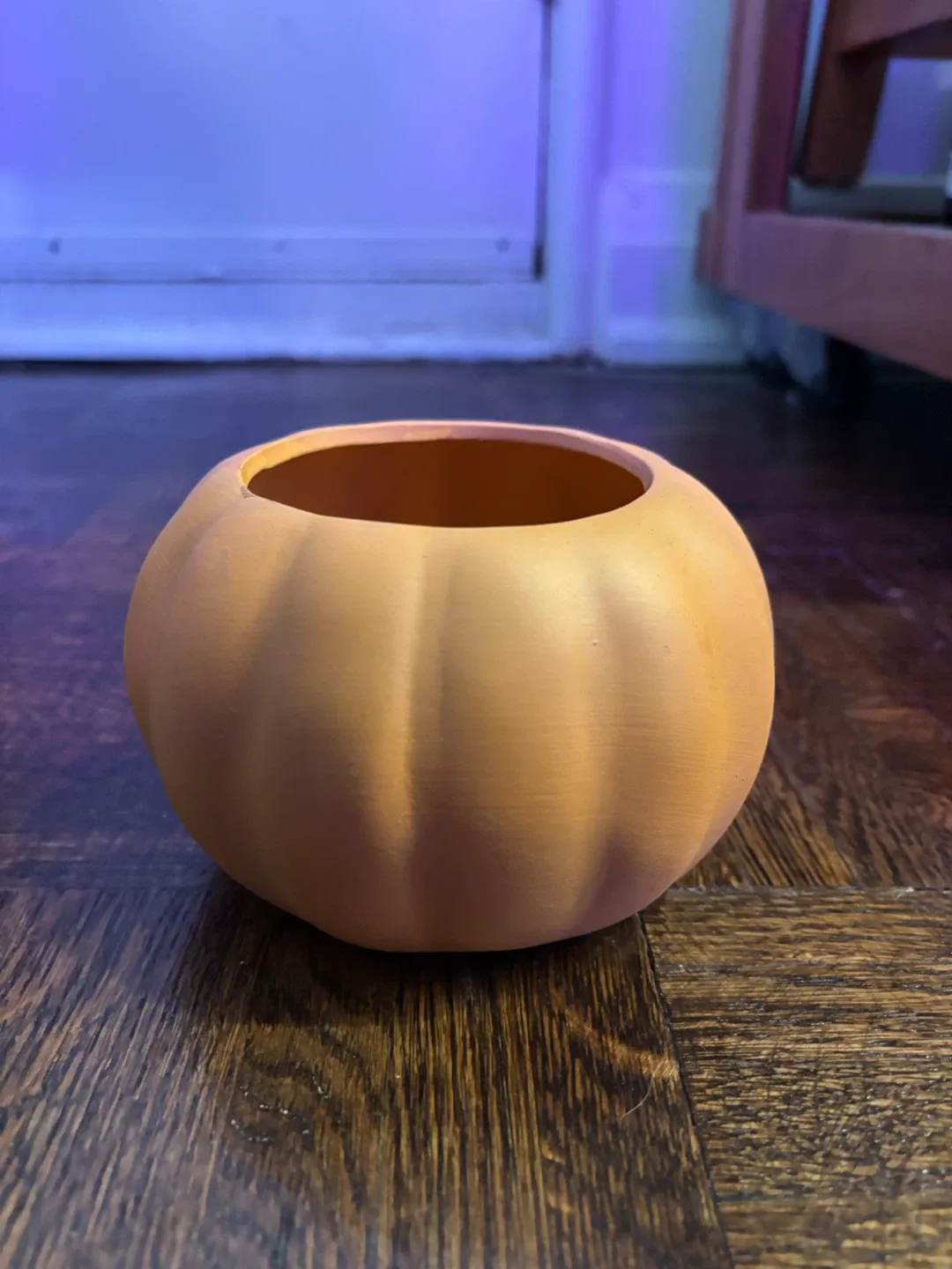 Pumpkin Shaped Planter - Orange