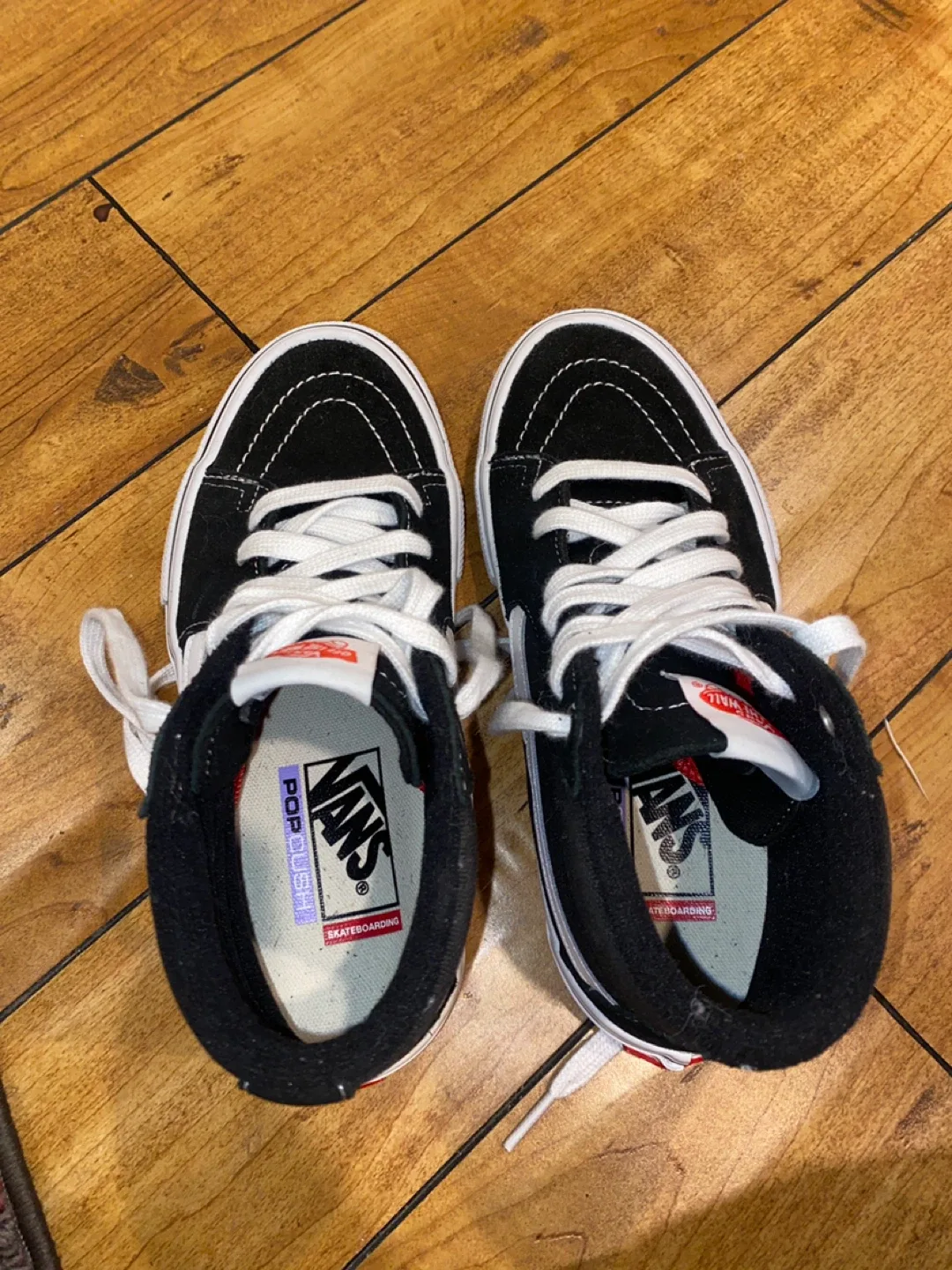 Vans Sk8-Hi Black/White, US Men's 4.5 image indicator(2)