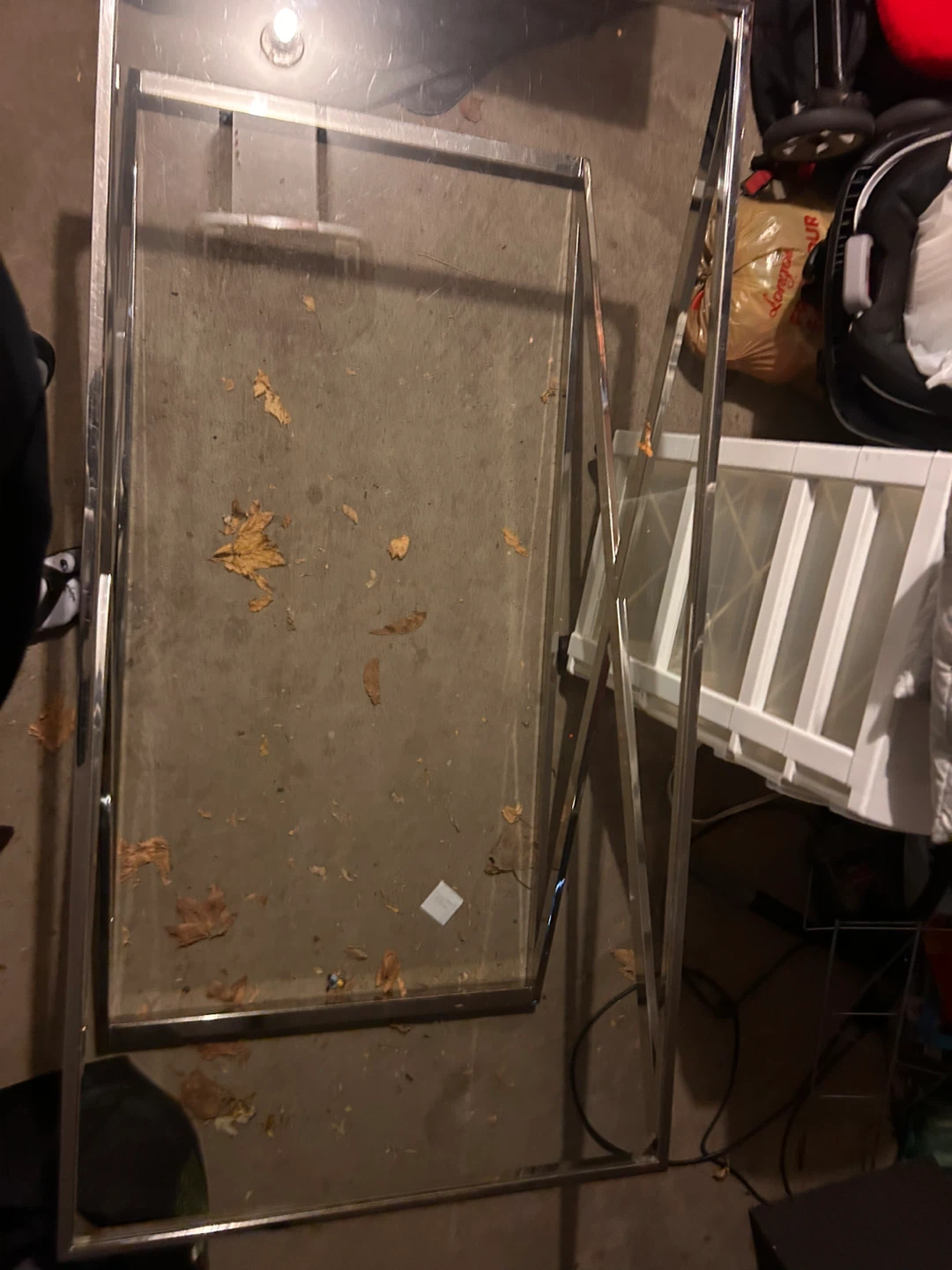 Glass & Metal Coffee Table Frame - photo 2