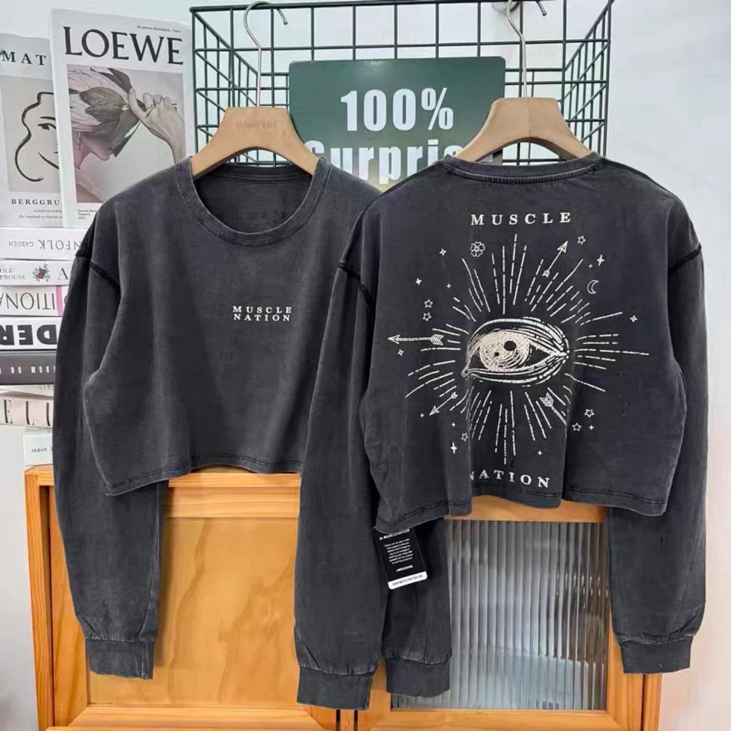 New Cropped Long Sleeve Top