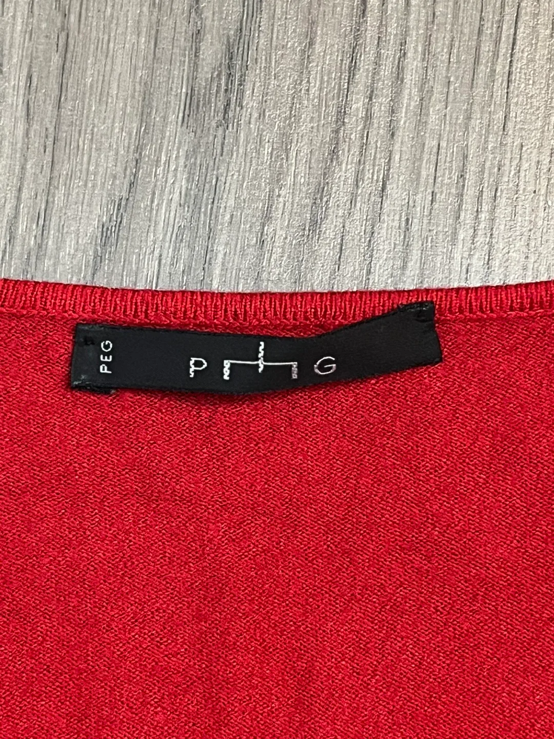 PEG Red Knit Top Size S image indicator(4)