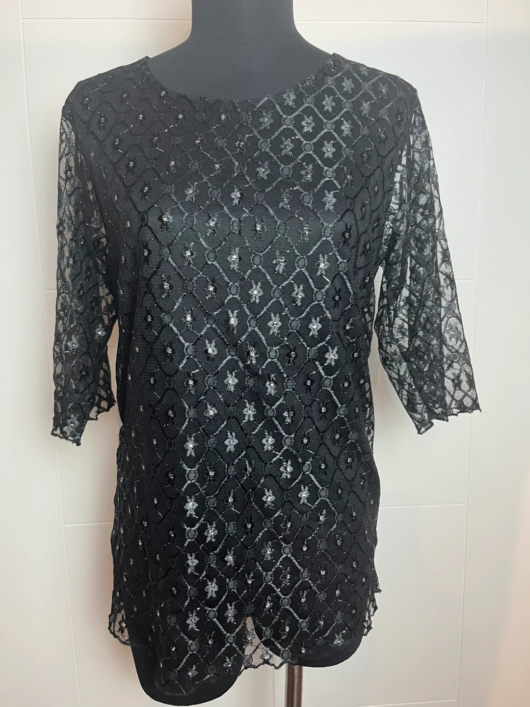 Black Lace Top Size S