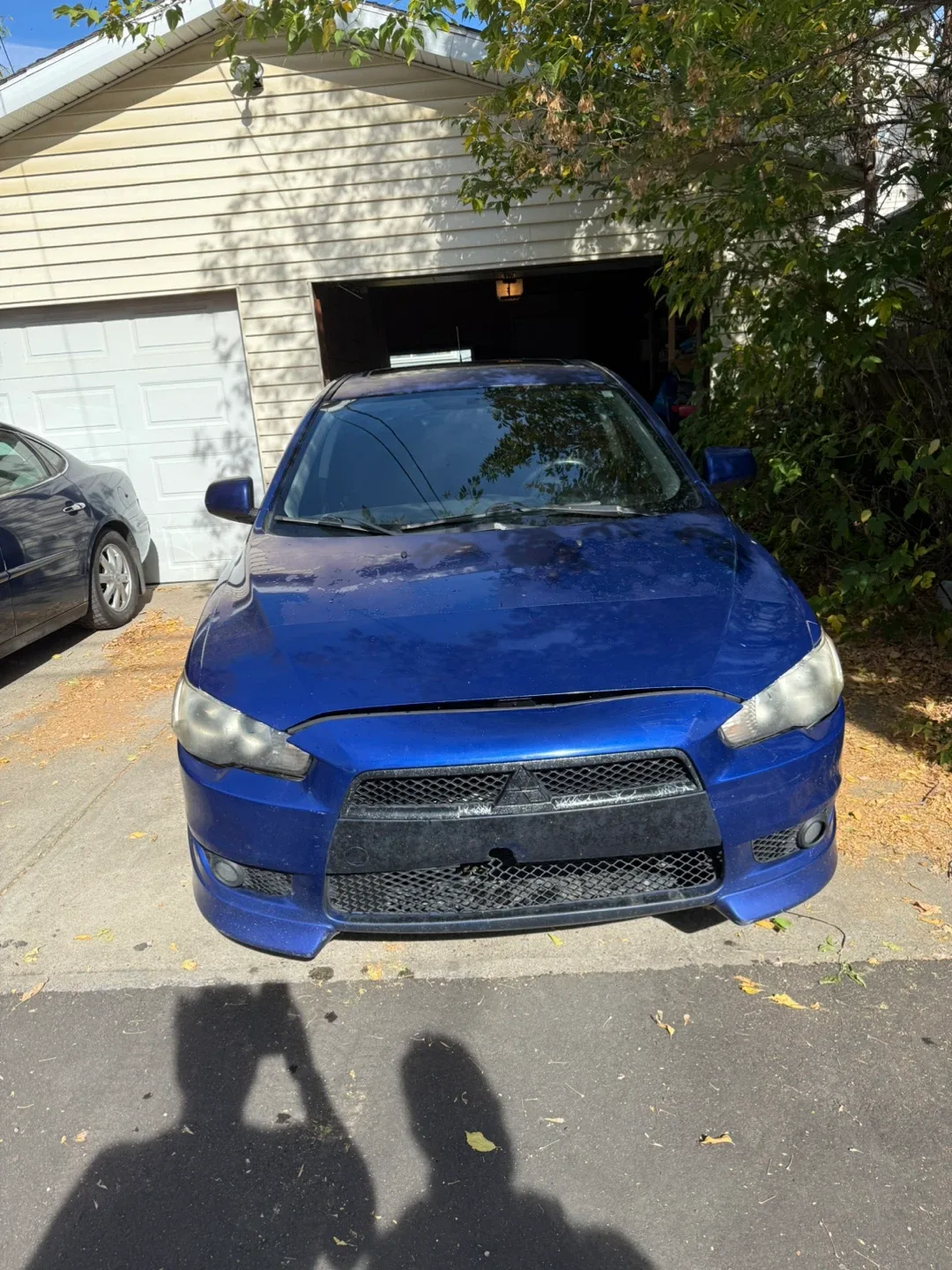 Blue Mitsubishi Lancer