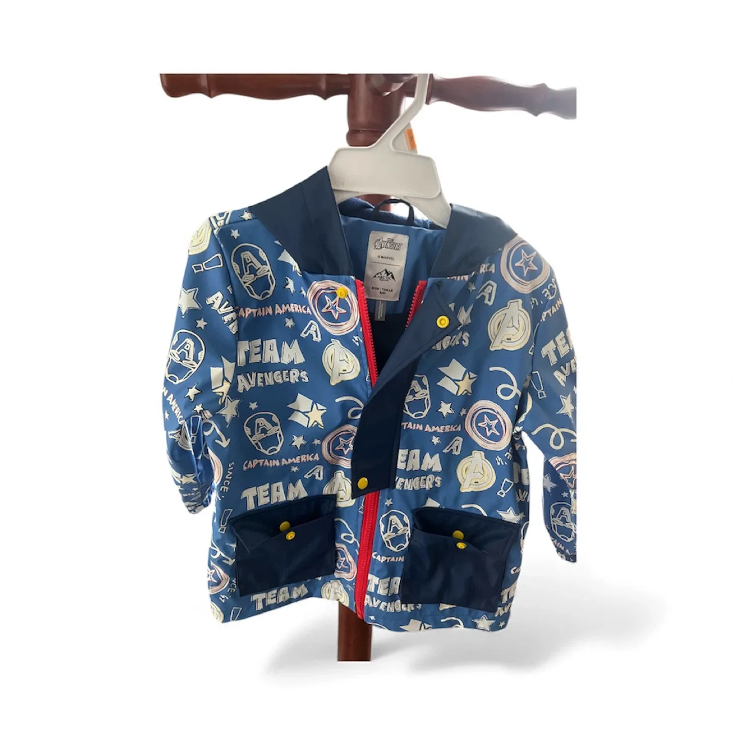 Marvel Avengers Rain Jacket - Size S (5-6)