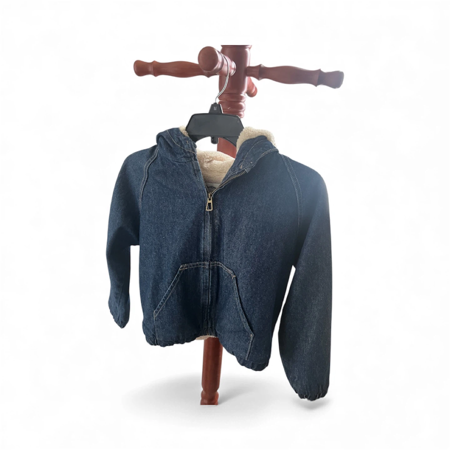 Hooded Denim Jacket - Size 9/10