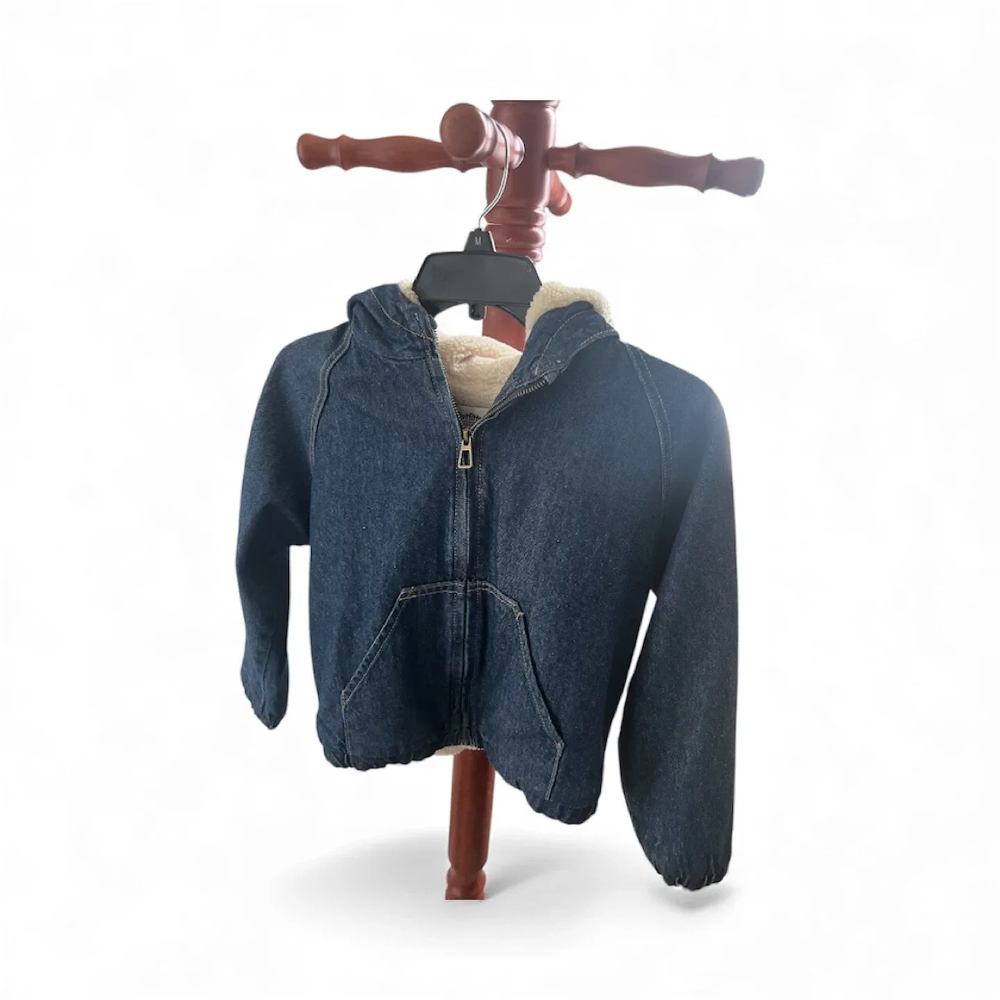 Hooded Denim Jacket - Size 9/10