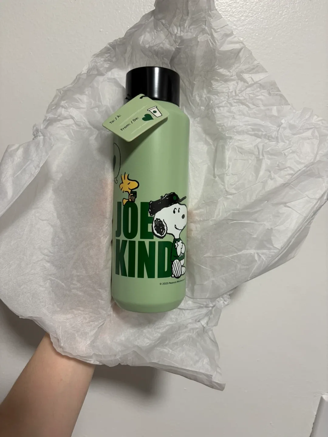 New Peanuts + Starbucks Joe Kind Water Bottle