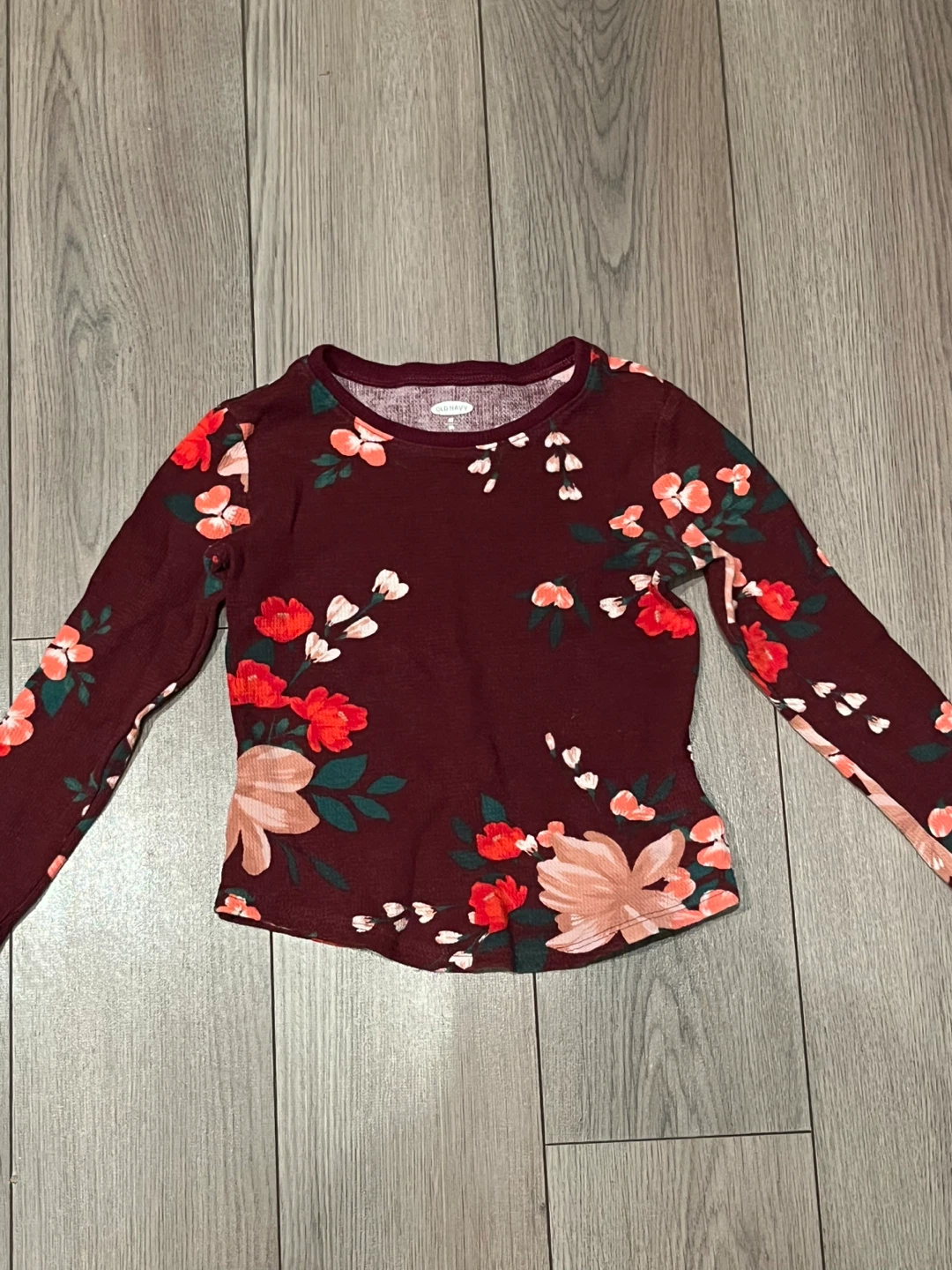 Old Navy Floral Long Sleeve Top - Size 5T