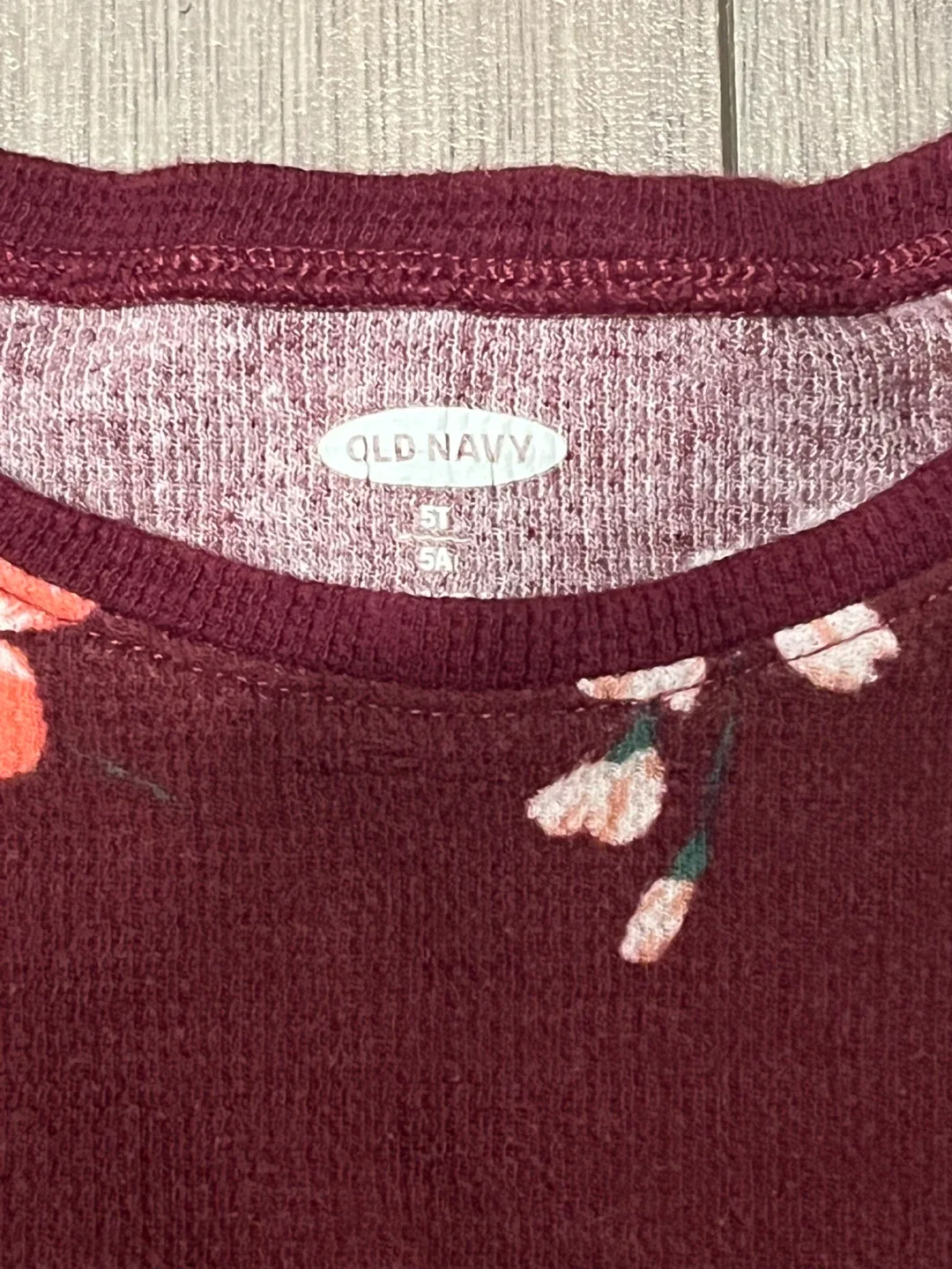 Old Navy Floral Long Sleeve Top - Size 5T image indicator(2)