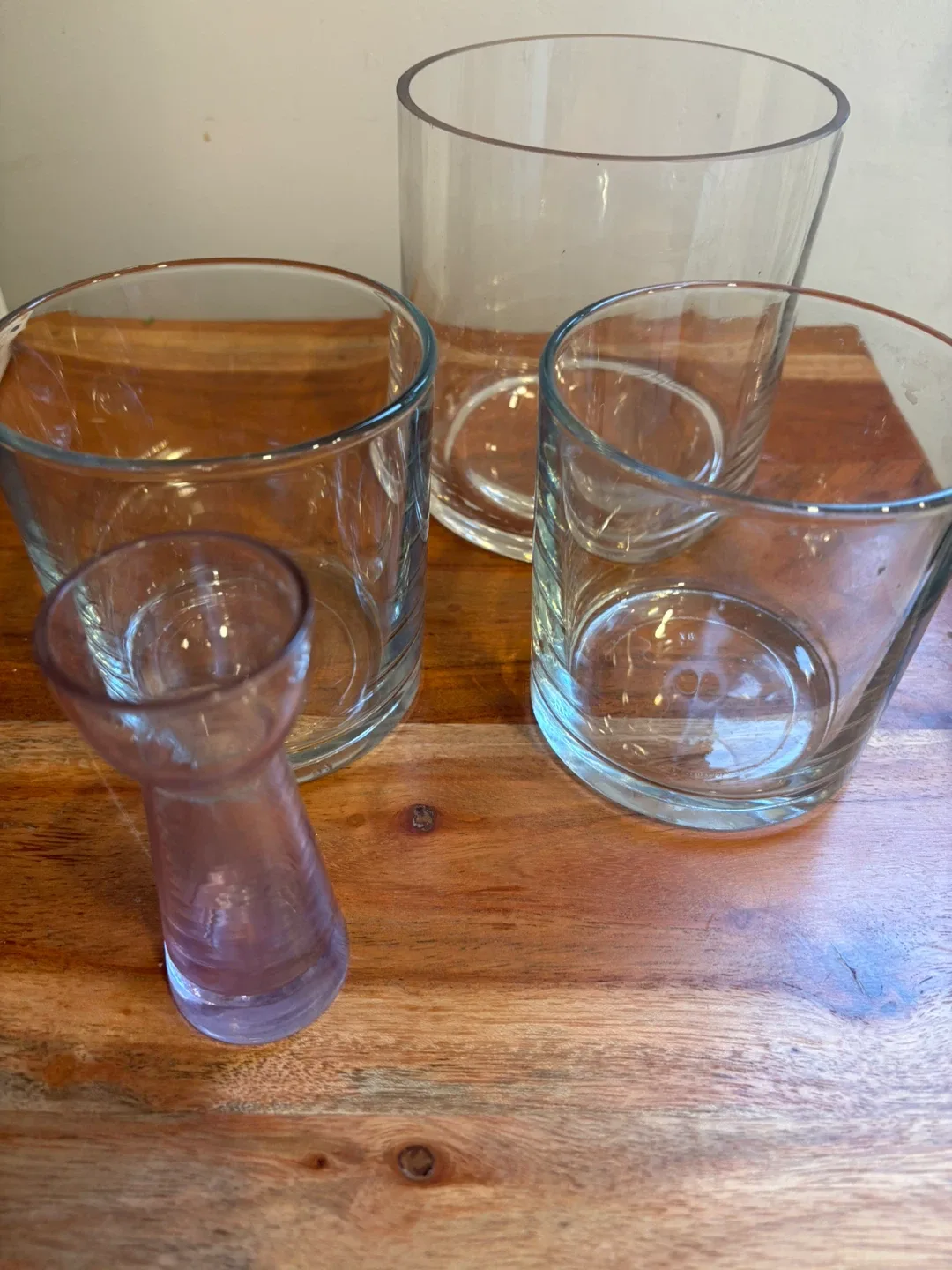 Assorted Glass Vases - Set of 4