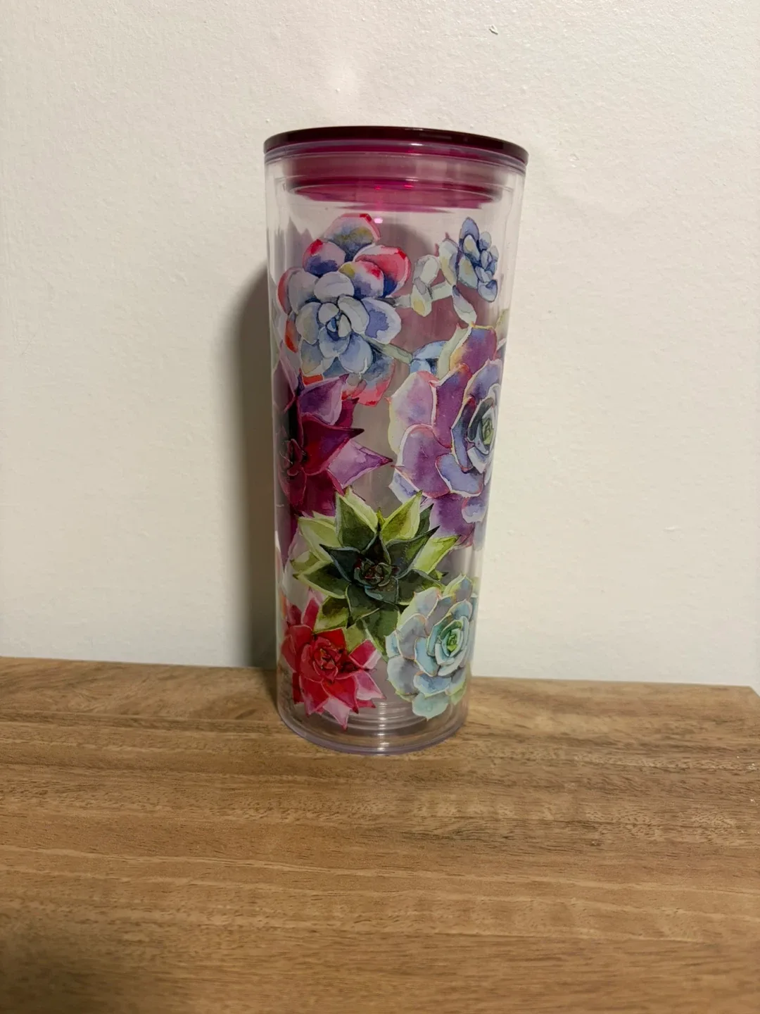 Cute Succulent Tumbler with Lid