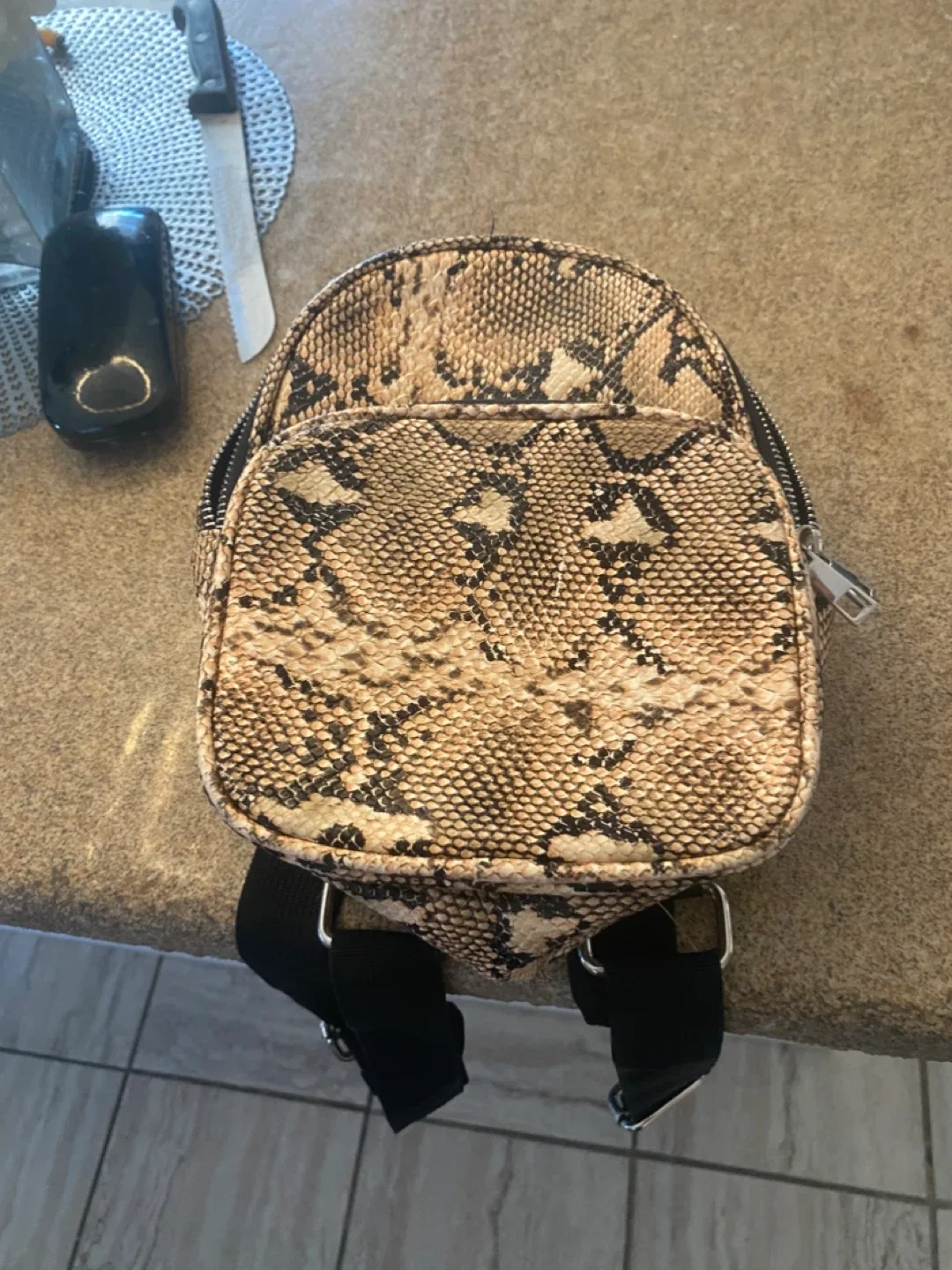 L.A. Express Snakeskin Mini Backpack image indicator(2)