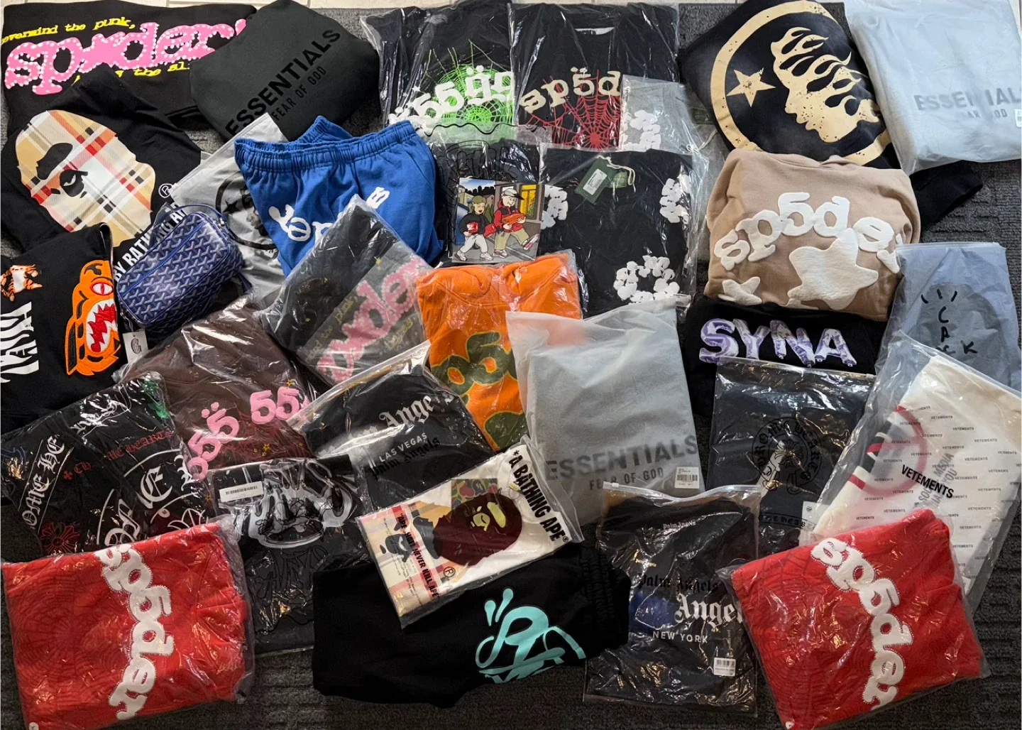 New Sp5der Bape Denim Tears Chrome Hearts Stussy HellStar