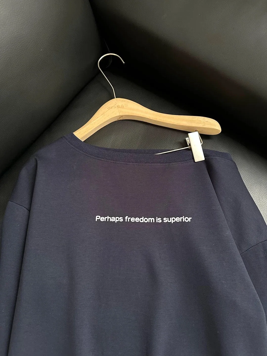 Navy Blue Off Shoulder Sweatshirt image indicator(4)