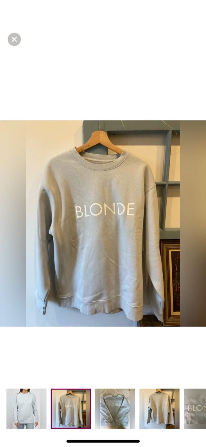 Blonde Crewneck Sweatshirt - Size L/XL image indicator(2)