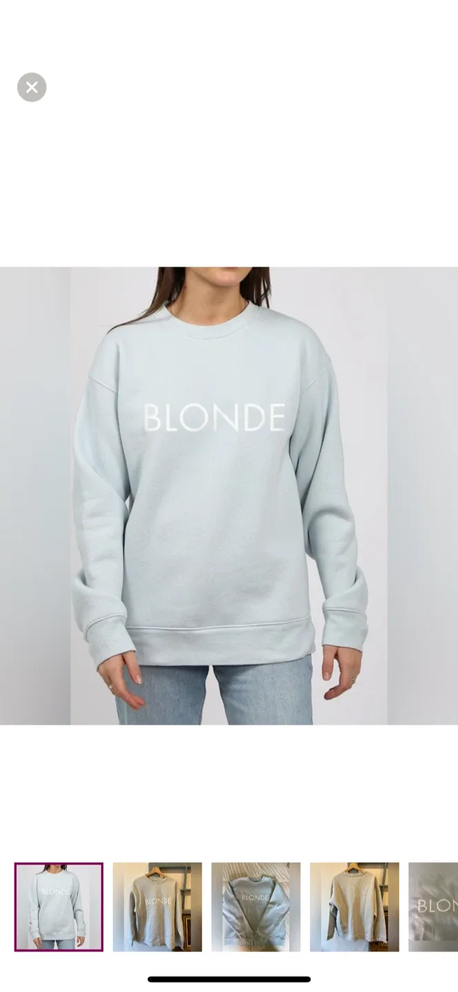 Blonde Crewneck Sweatshirt - Size L/XL