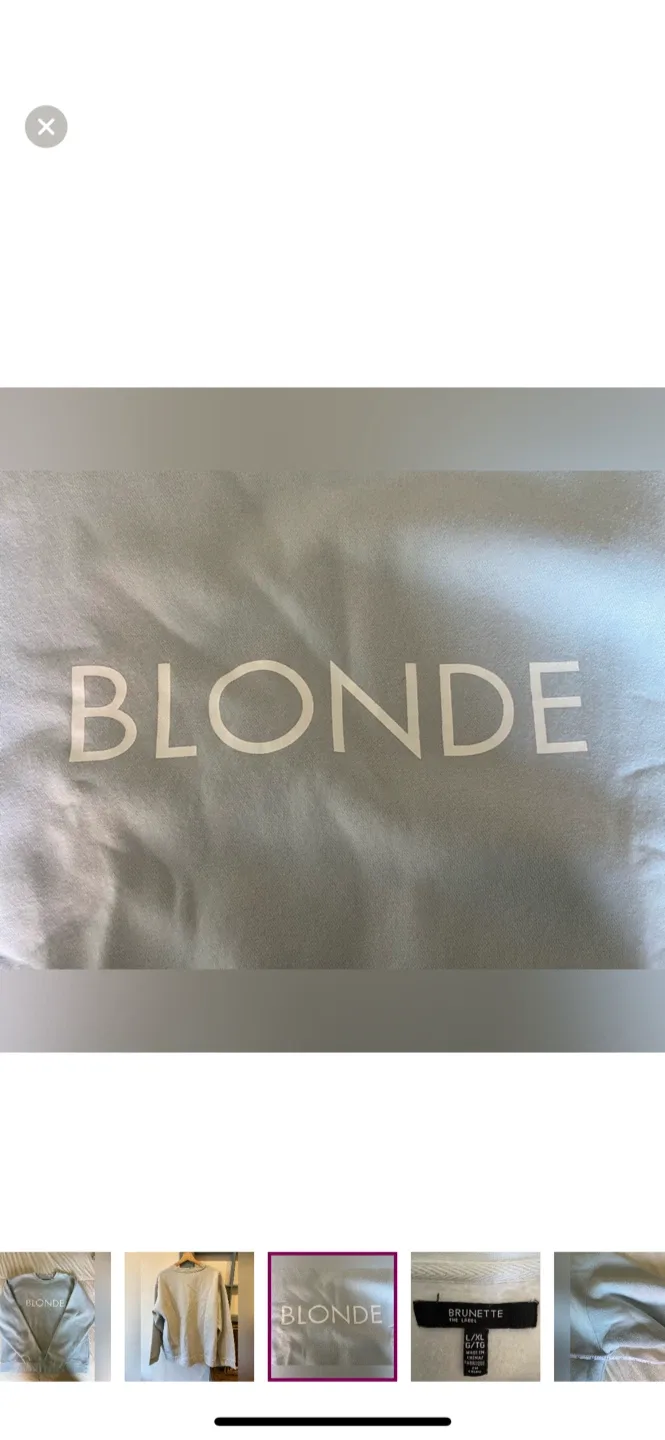 Blonde Crewneck Sweatshirt - Size L/XL image indicator(5)