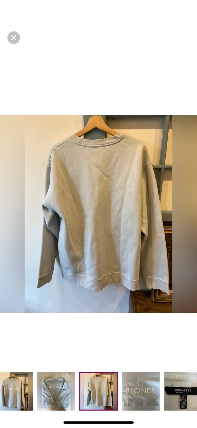 Blonde Crewneck Sweatshirt - Size L/XL image indicator(4)