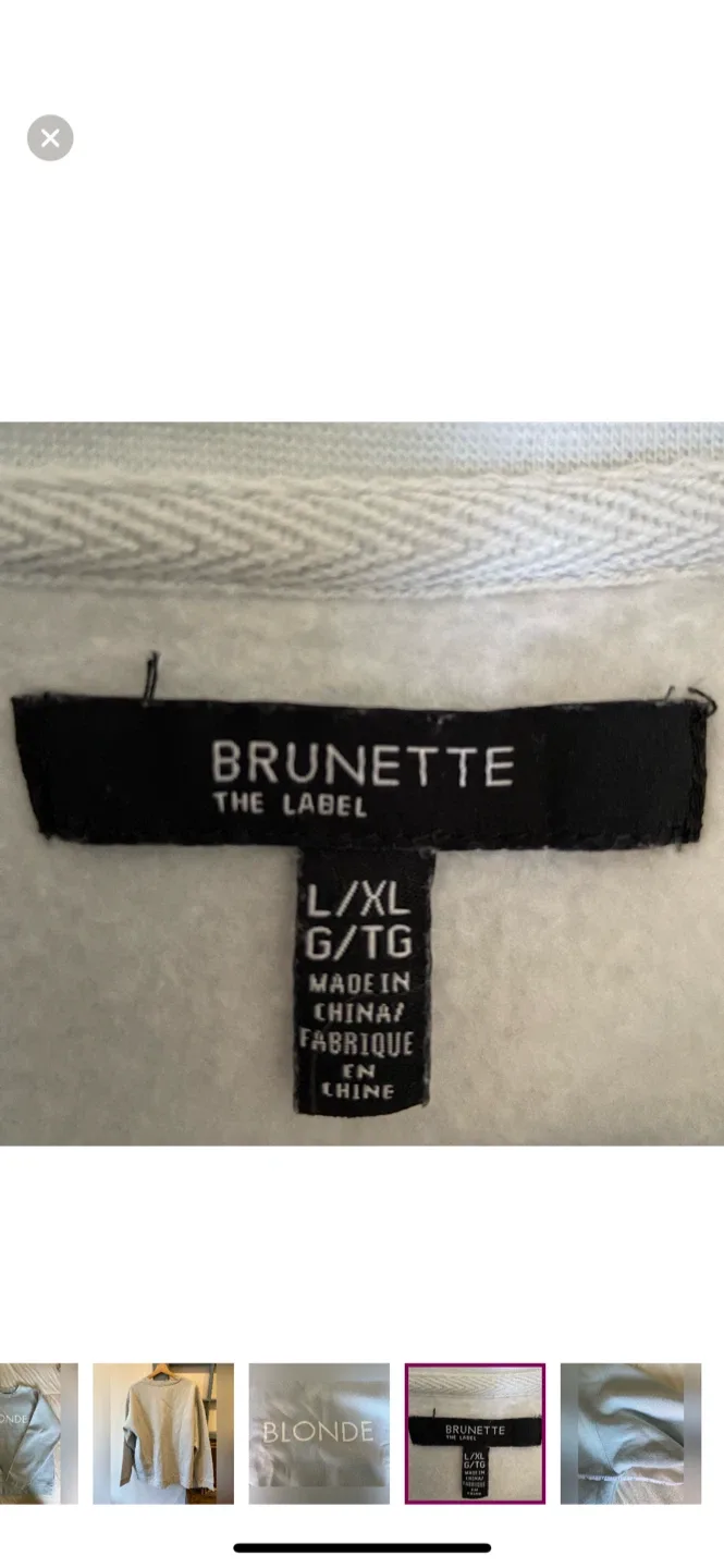 Blonde Crewneck Sweatshirt - Size L/XL image indicator(6)