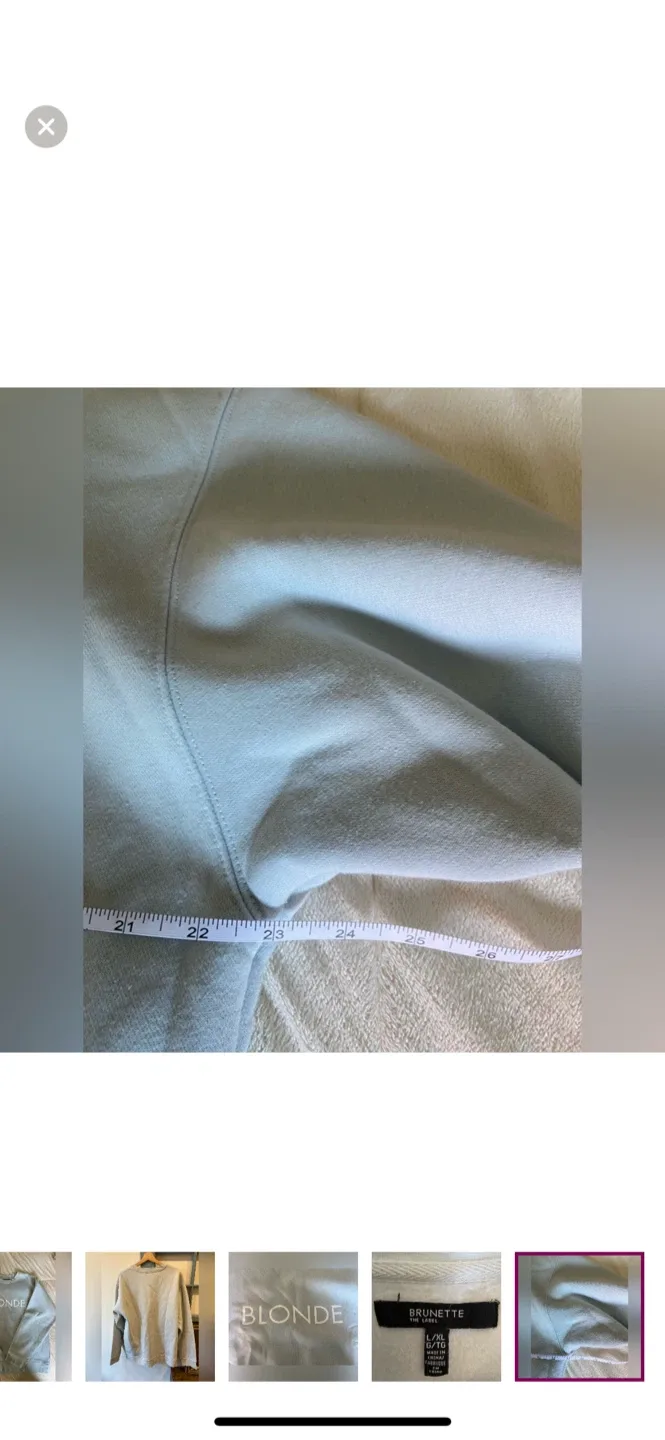 Blonde Crewneck Sweatshirt - Size L/XL image indicator(7)