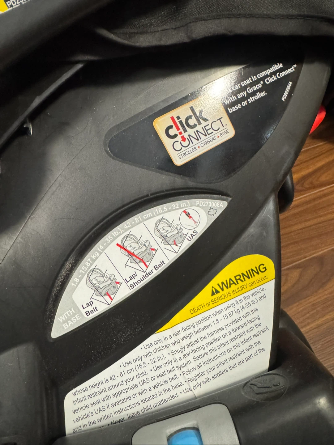 Graco SnugRide 35 Click Connect Infant Car Seat - photo 4