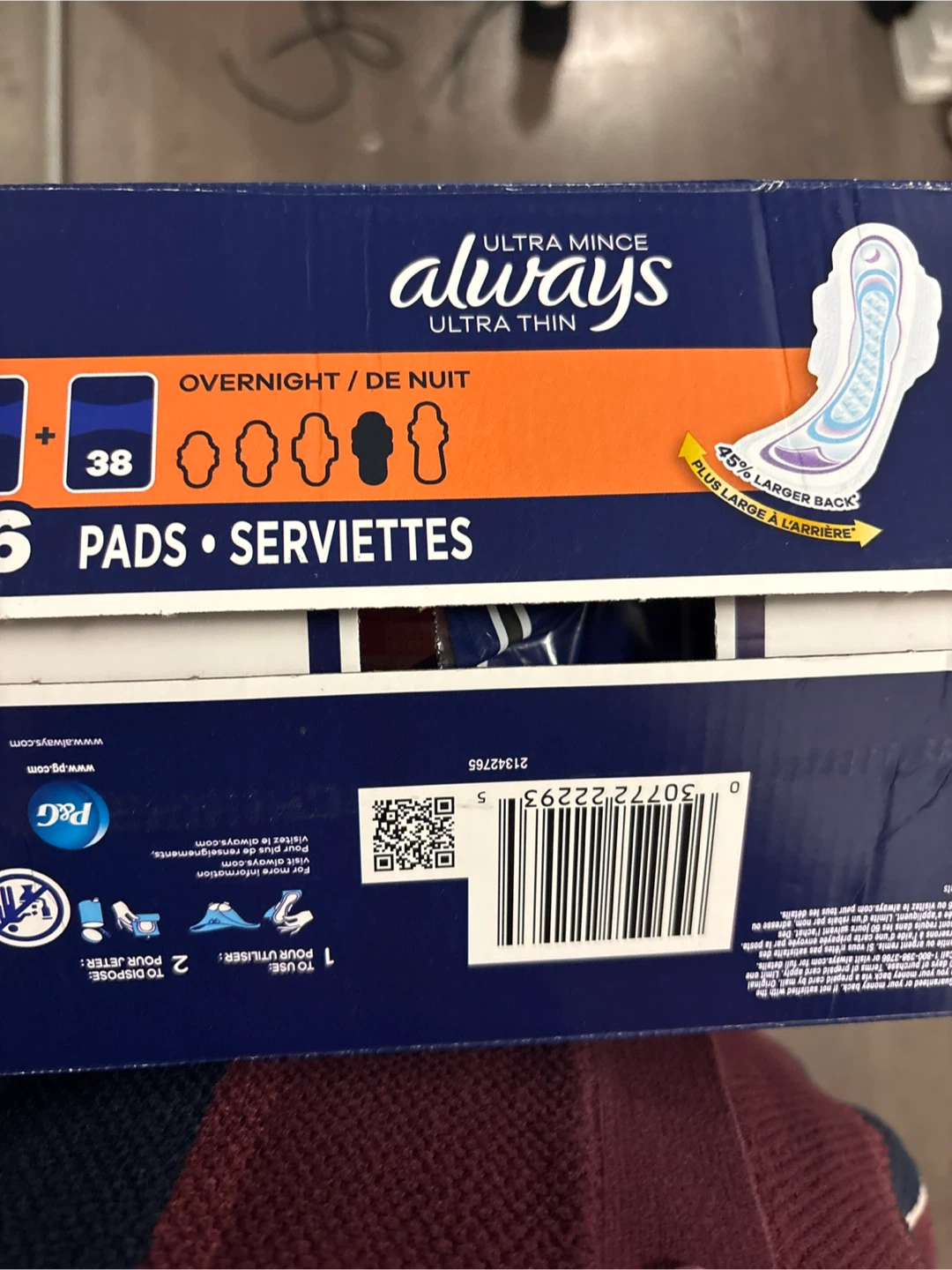 Always Ultra Thin 76 Pads - Overnight - photo 2