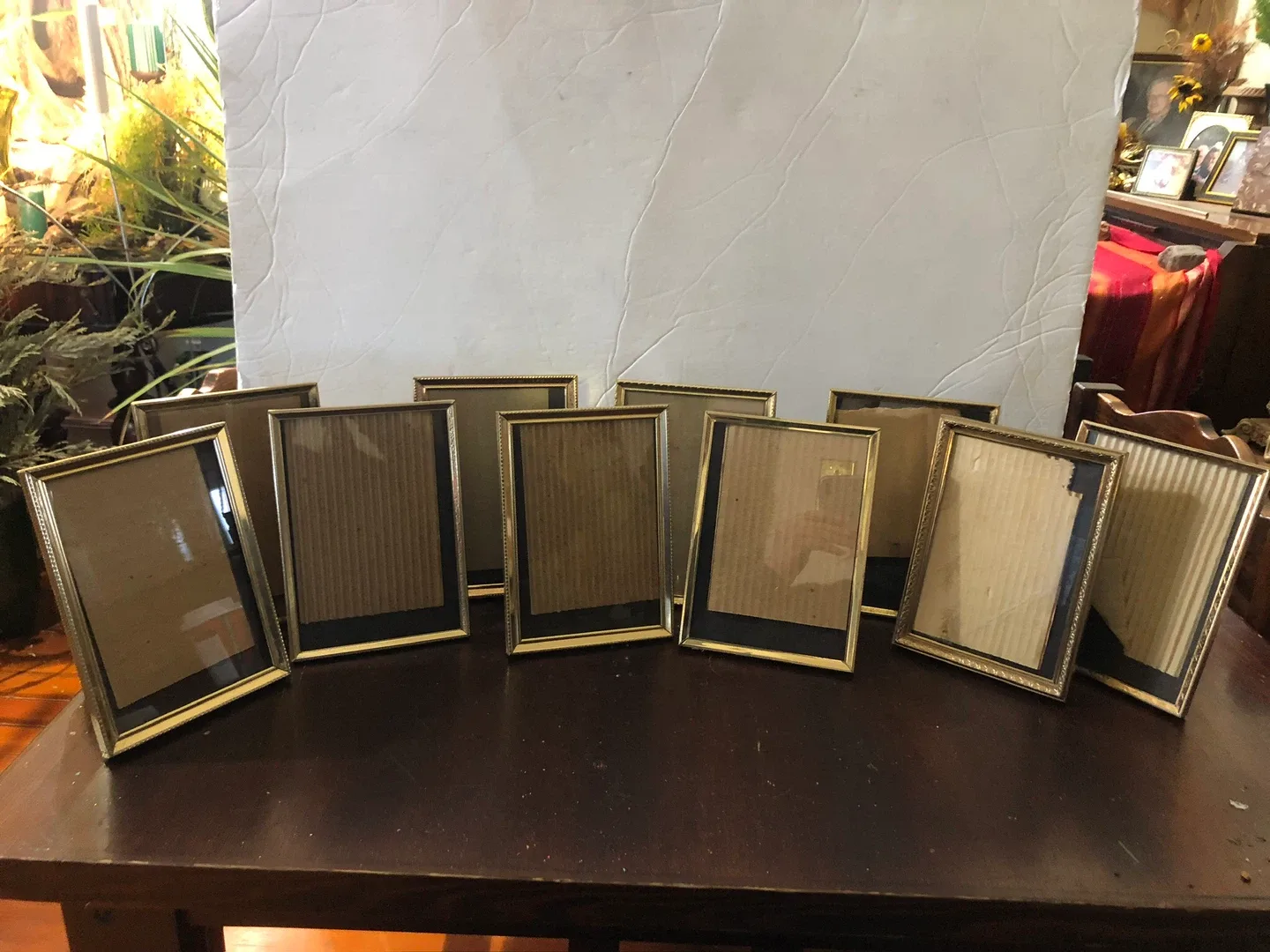 Vintage Brass Picture Frames. (10) 5x7.