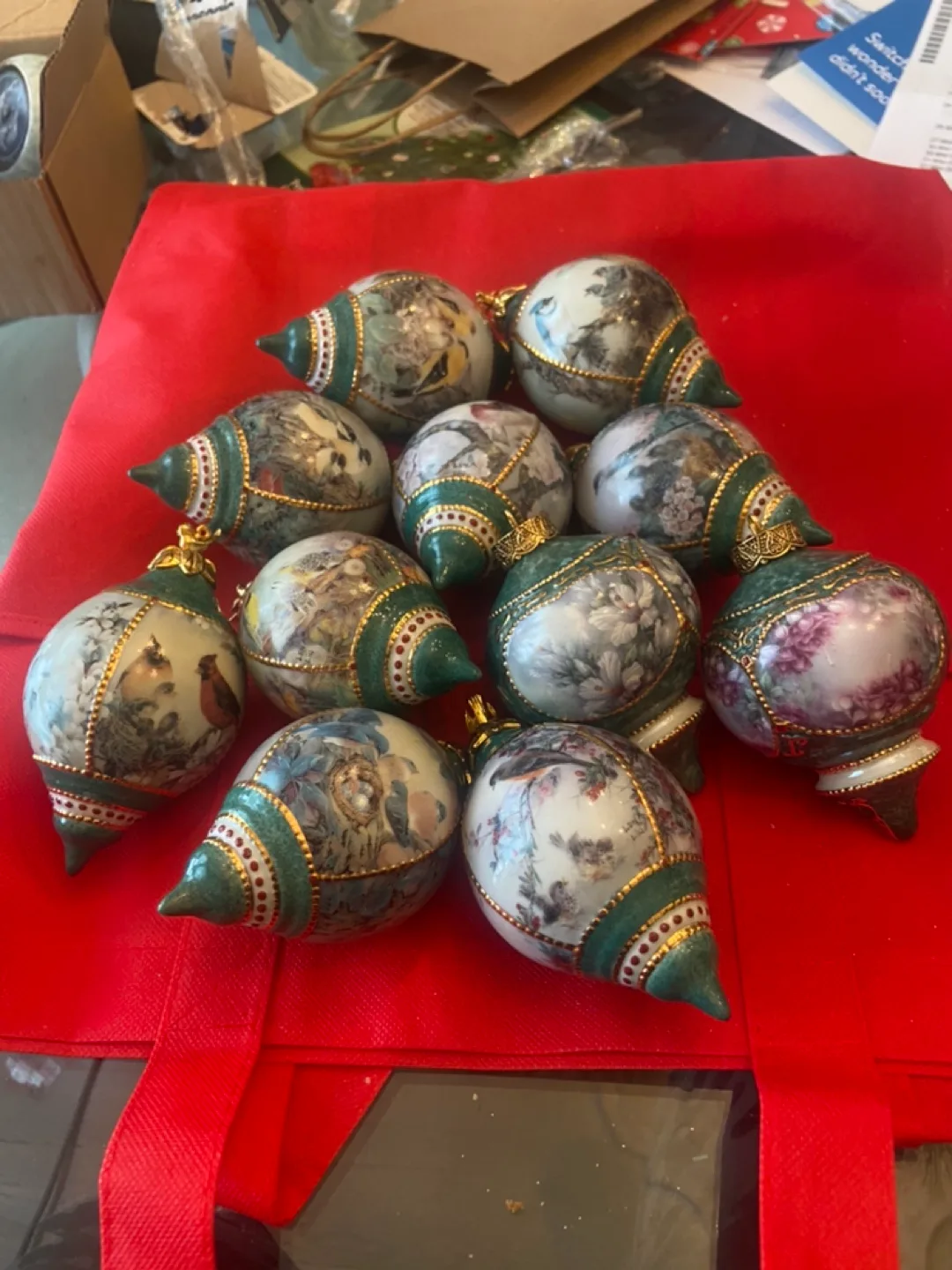 Vintage Decorative Christmas Ornaments (Set of 11) image indicator(4)