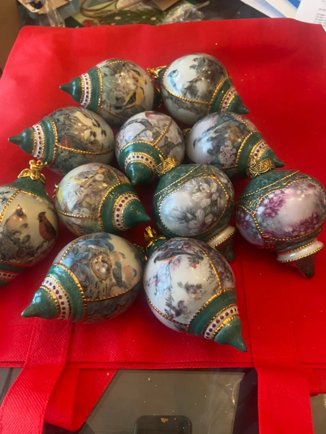 Vintage Decorative Christmas Ornaments (Set of 11) image indicator(5)