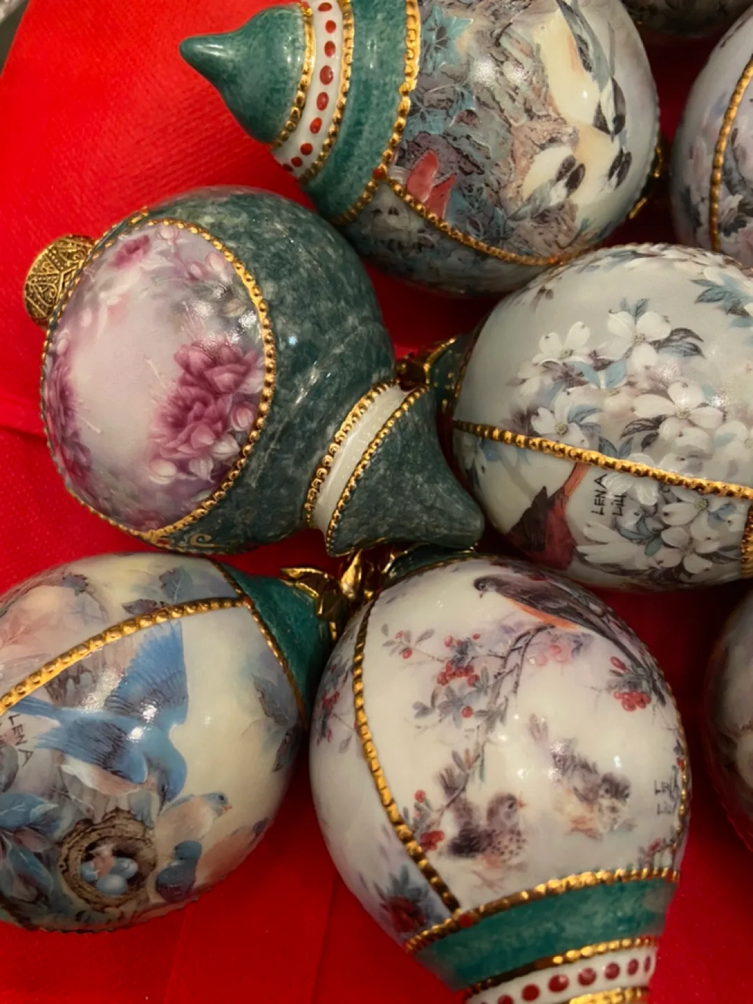 Vintage Decorative Christmas Ornaments (Set of 11) image indicator(10)