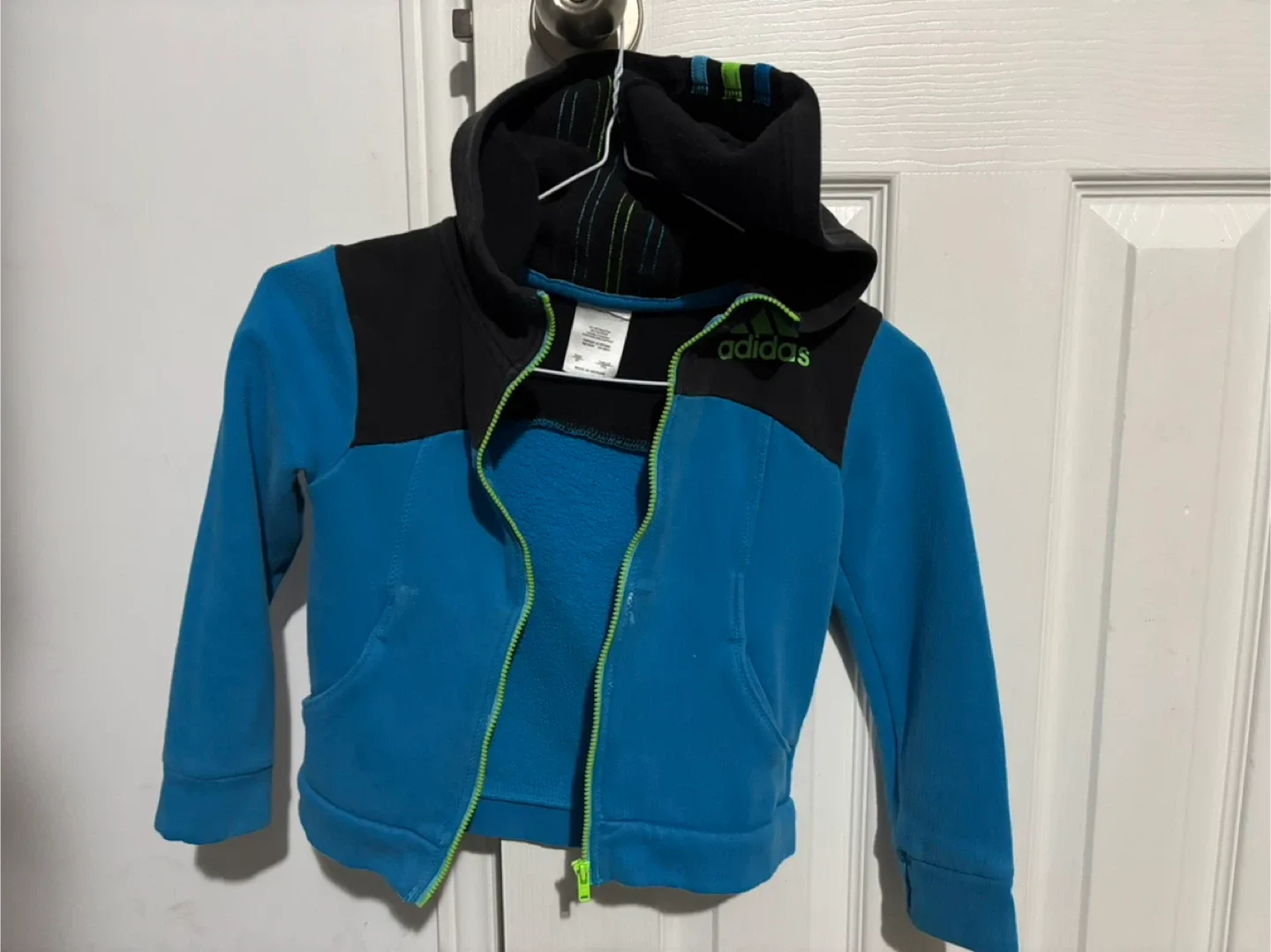 Adidas Blue & Black Kids' Hoodie