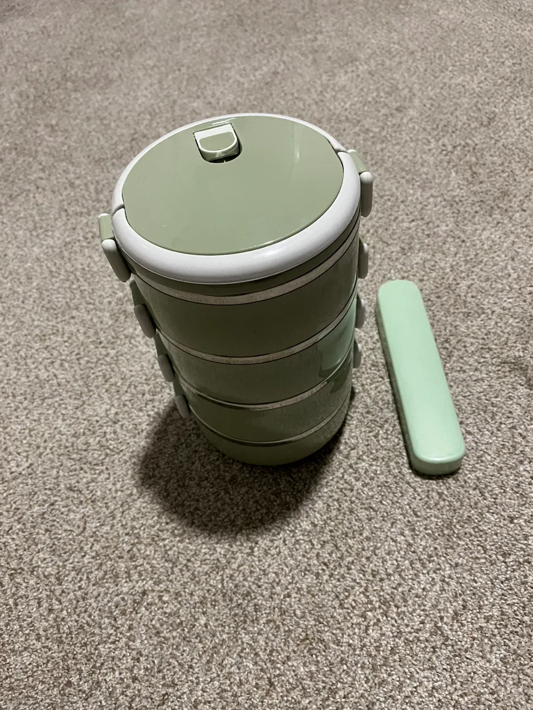 Green Stainless Steel Bento Lunch Box