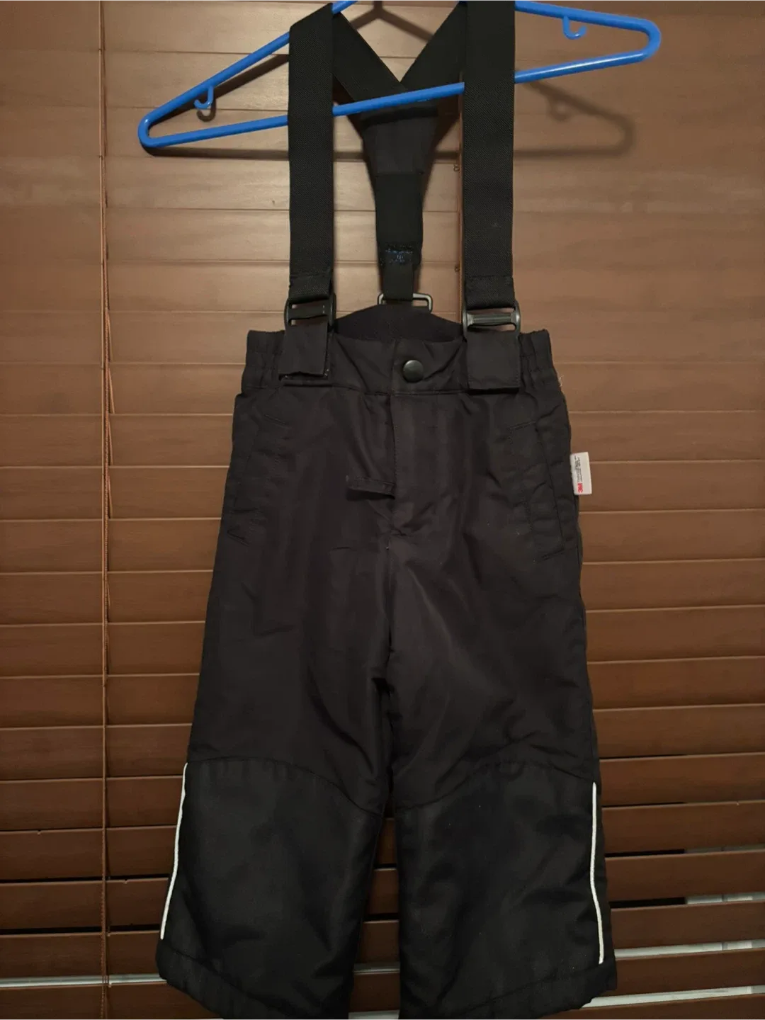 Black Snow Pants with Suspenders