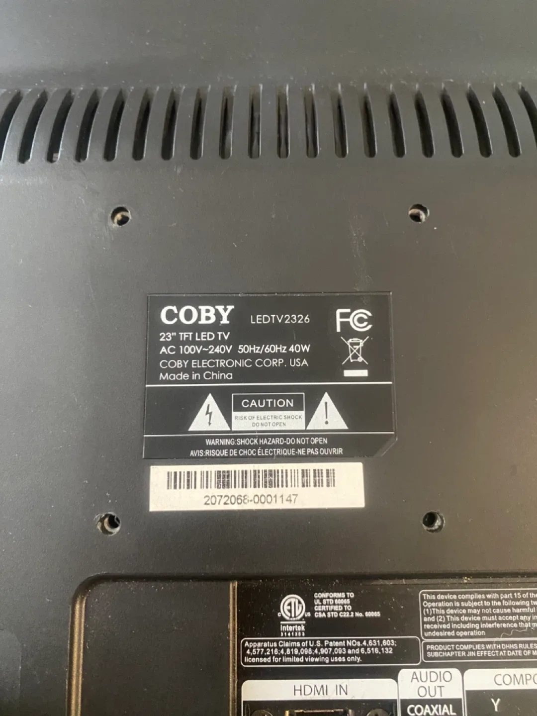 Coby TV image indicator(3)