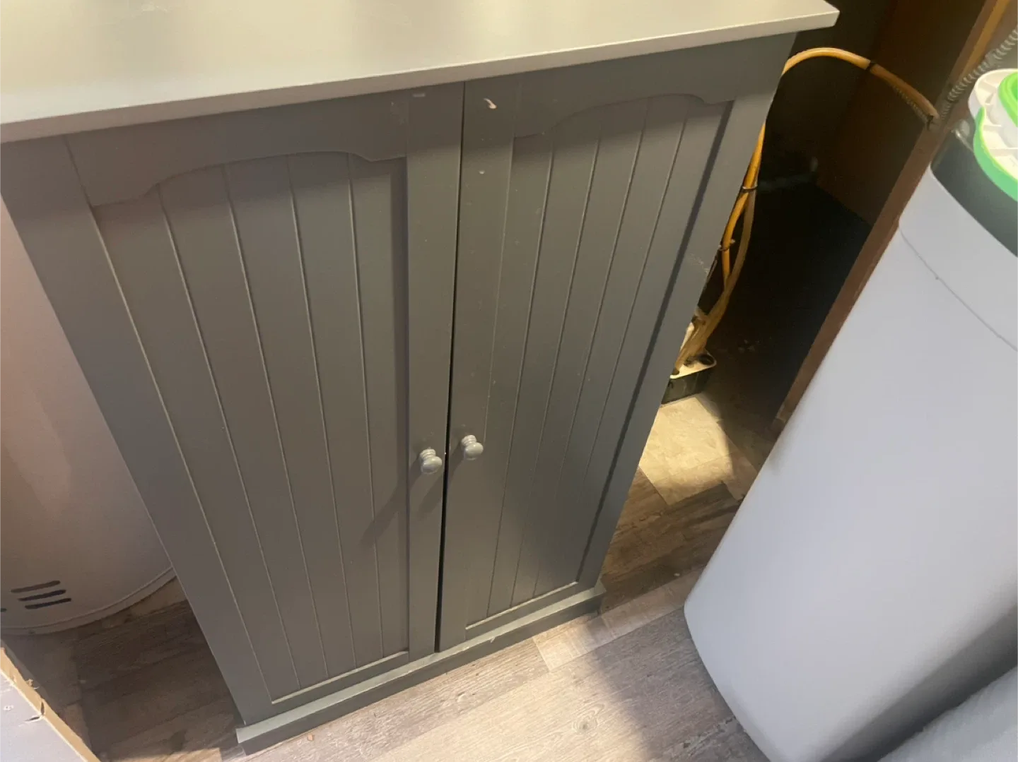 HOMCOM Kitchen Pantry Cabinet - Grey image indicator(4)