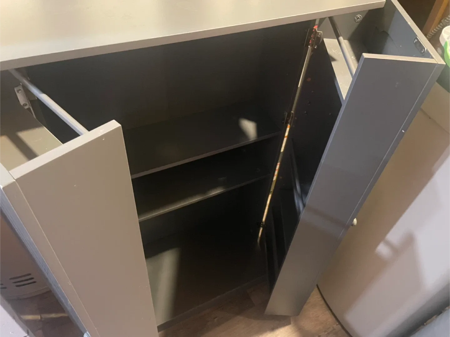 HOMCOM Kitchen Pantry Cabinet - Grey image indicator(5)